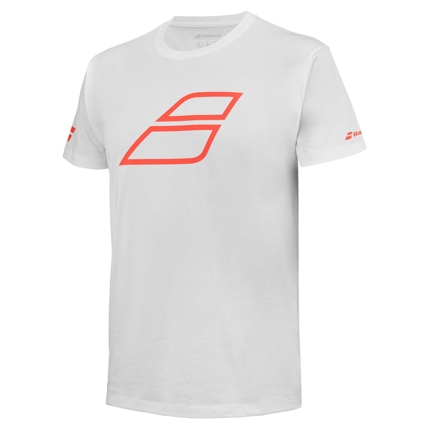 Babolat Strike Camiseta Niños - White/Strike Red