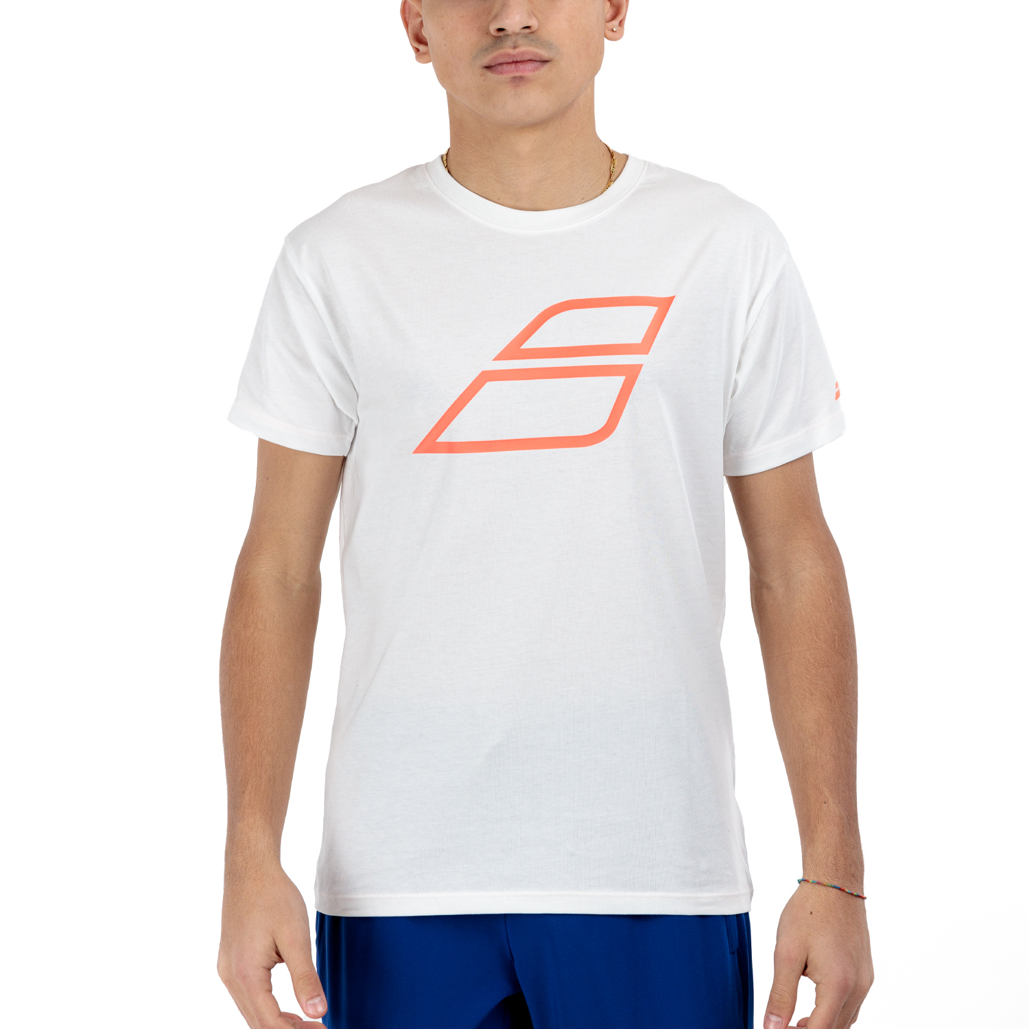 Babolat Strike Camiseta - White/Strike Red