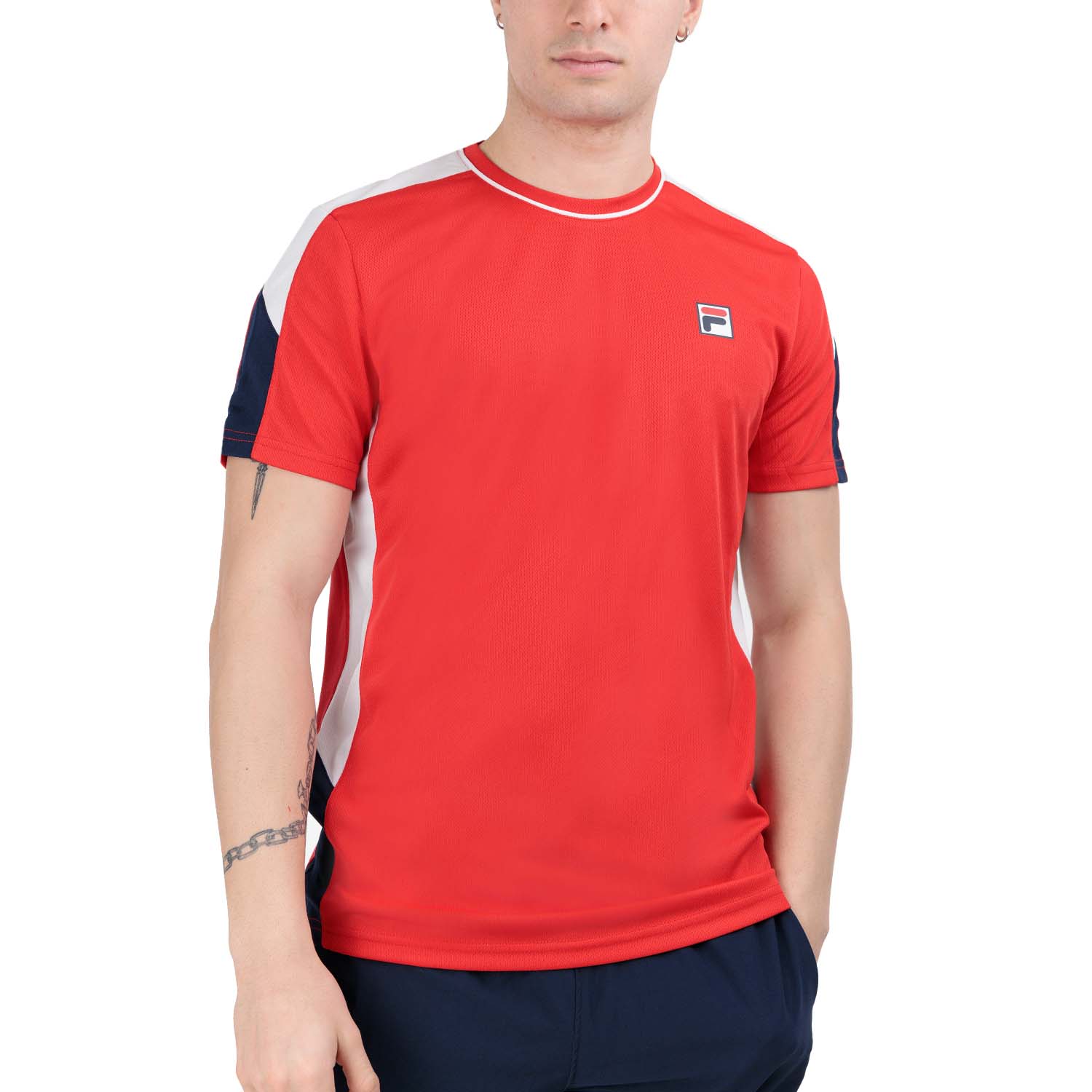 Fila Gabriel Camiseta - Red/White