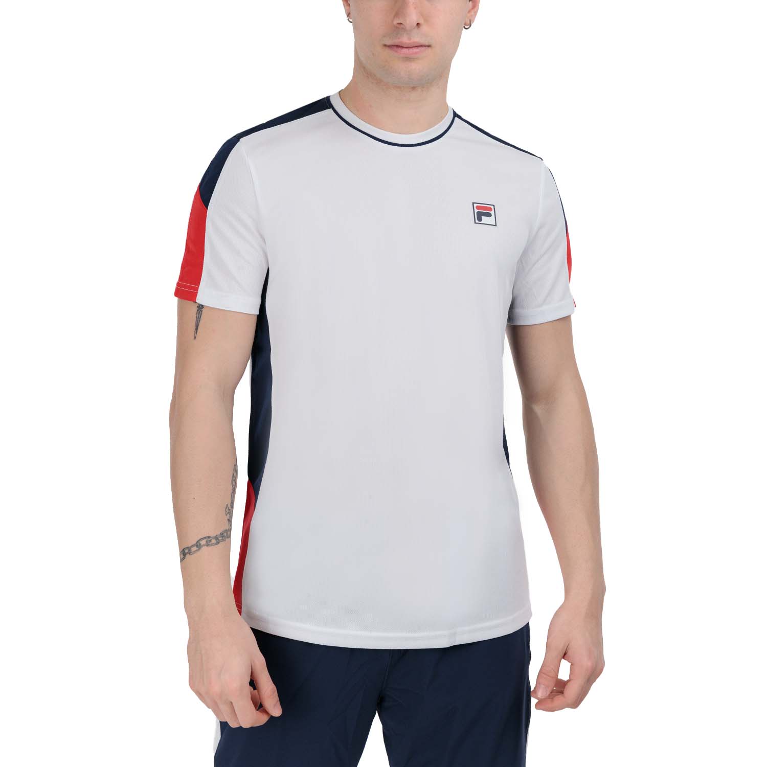 Fila Gabriel Camiseta - White/Navy