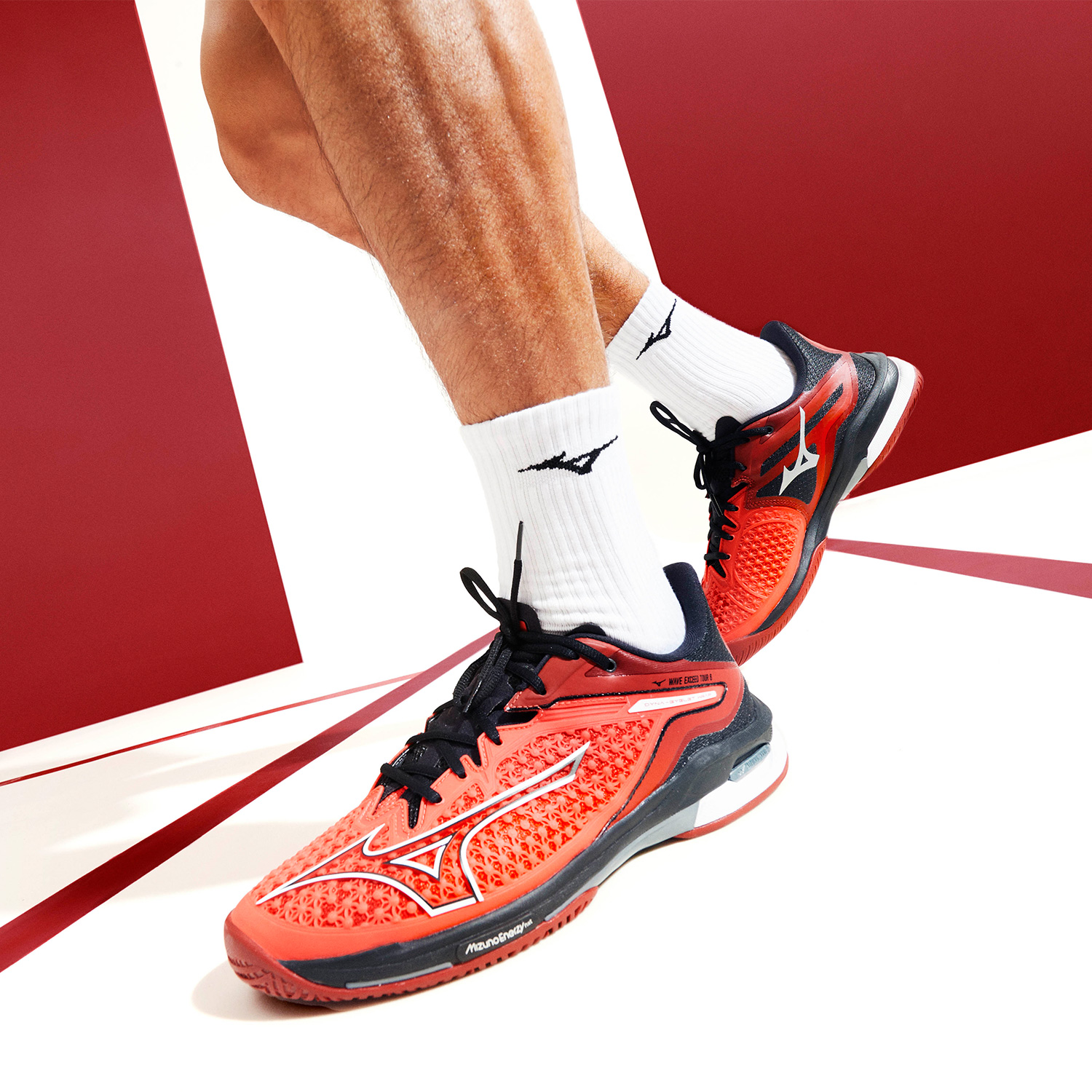 MIZUNO ジオスプラッシュ6 レッド 28cm Mizuno Wave Lightning Z6 Running Shoes Red/Black V1GA200063
