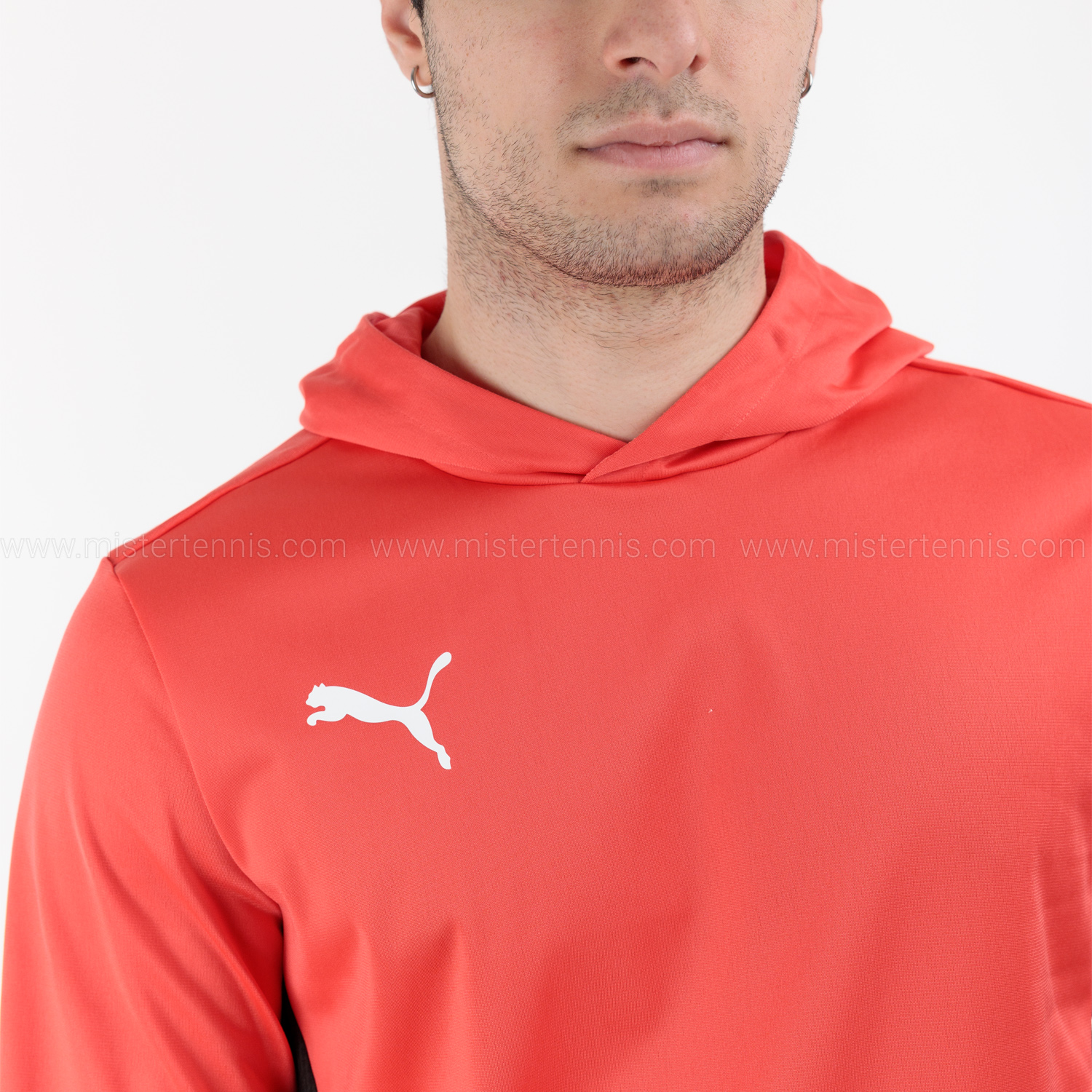 Puma Individual TRG Hoodie - Active Red/Black