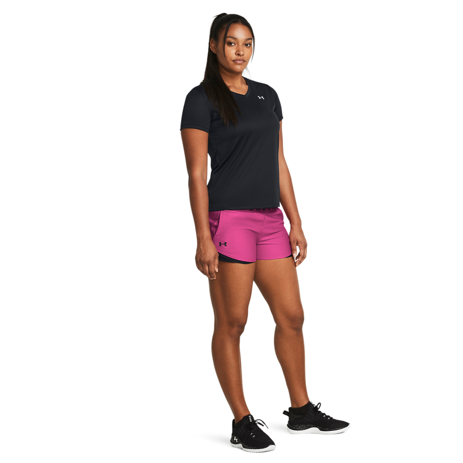 Under Armour Play Up 3.0 3in Shorts - Astro Pink/Black