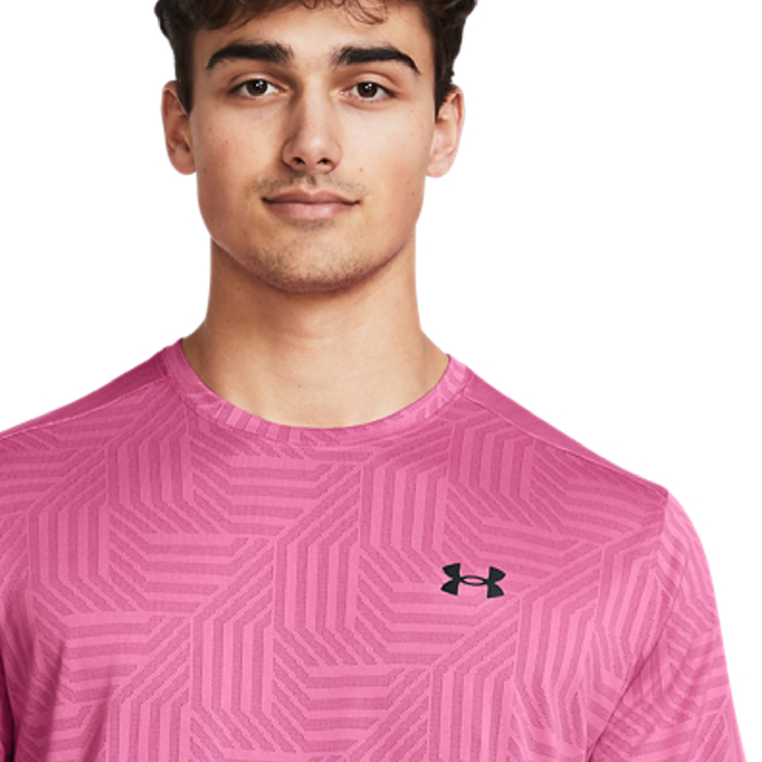 Under Armour Tech Vent Geotessa T-Shirt - Astro Pink/Black