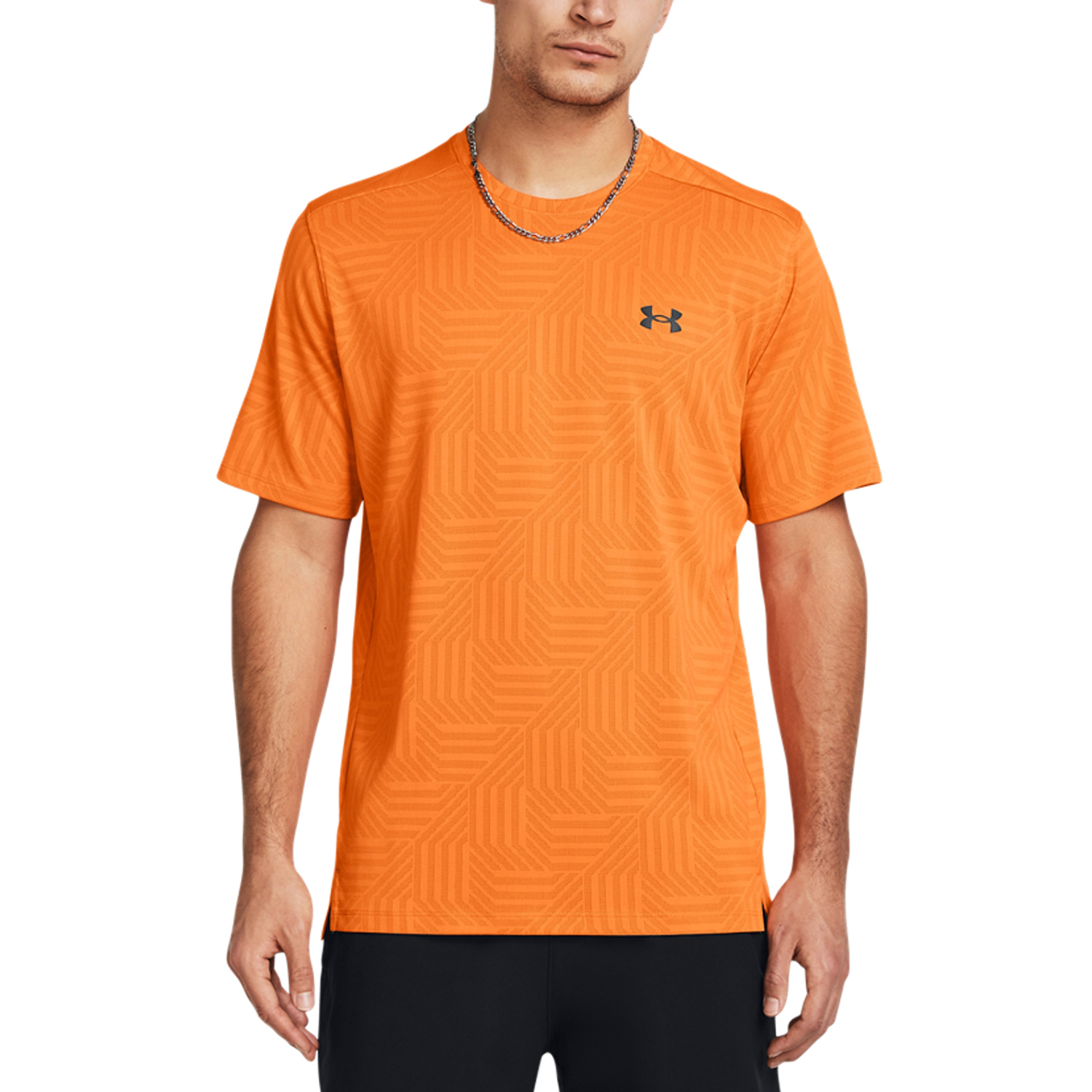 Under Armour Tech Vent Geotessa Camiseta - Atomic/Black