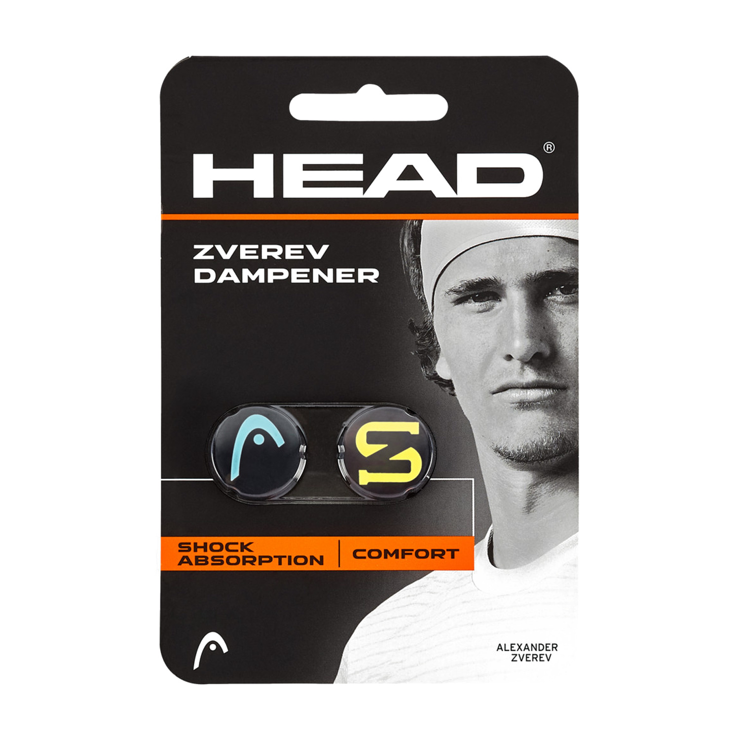 Head Zverev x 2 Dampeners - Blue/Yellow