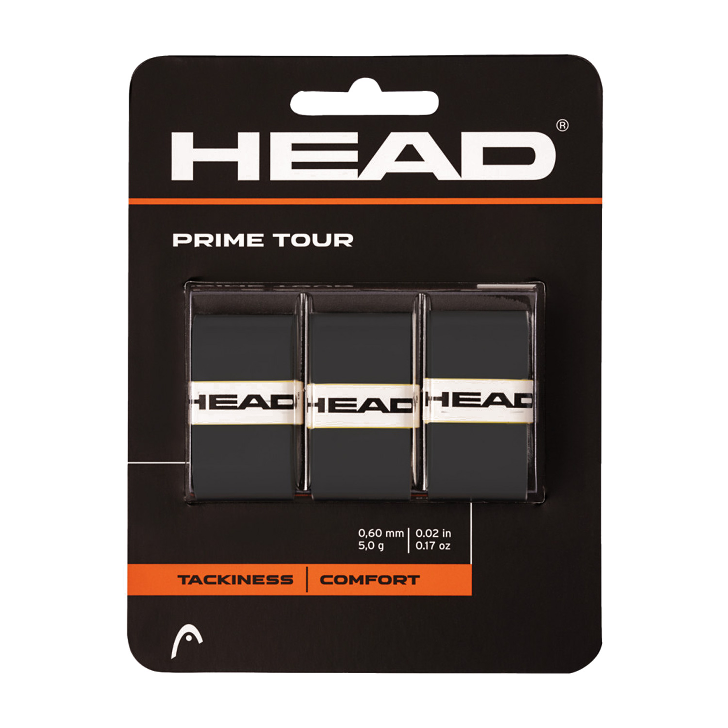 Head Prime Tour Overgrip x 3 - Black