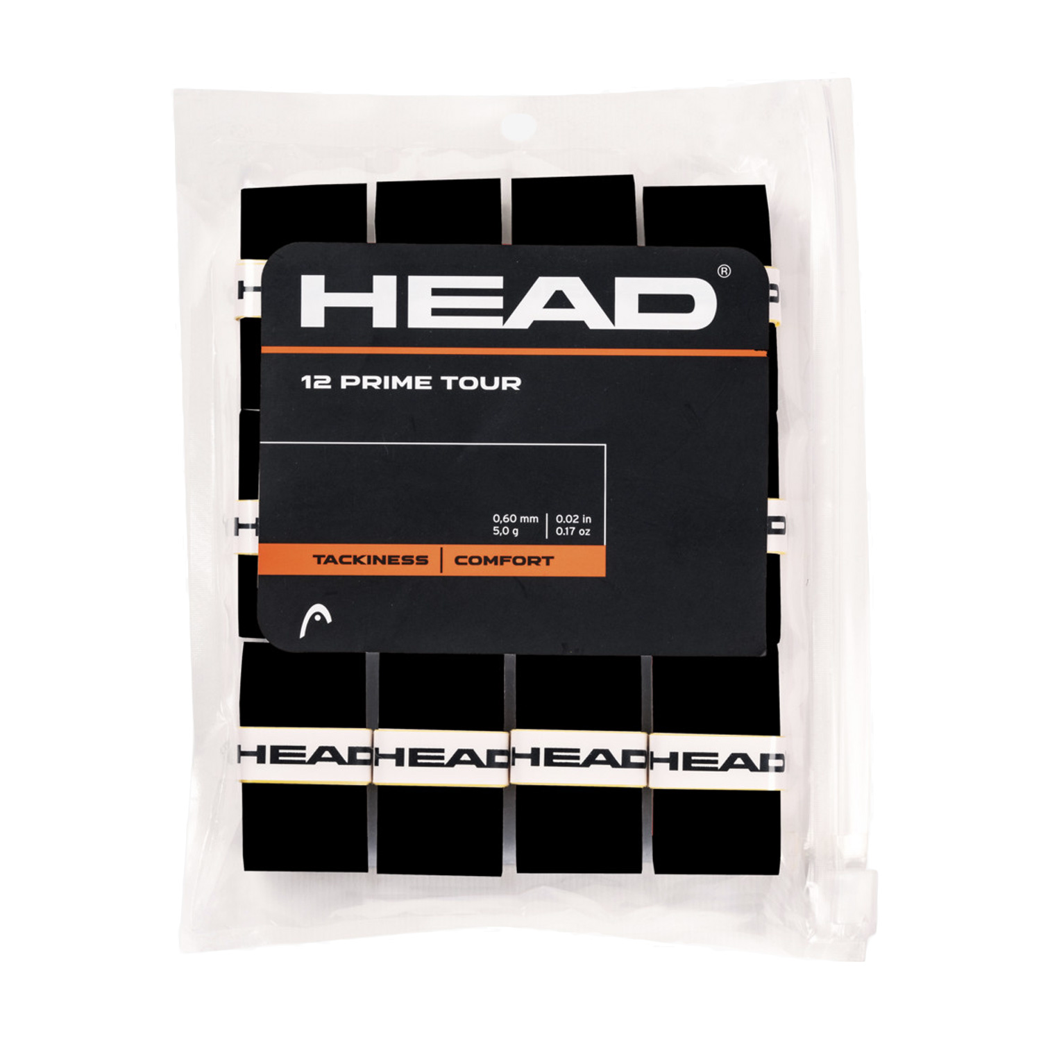 Head Prime Tour Overgrip x 12 - Black