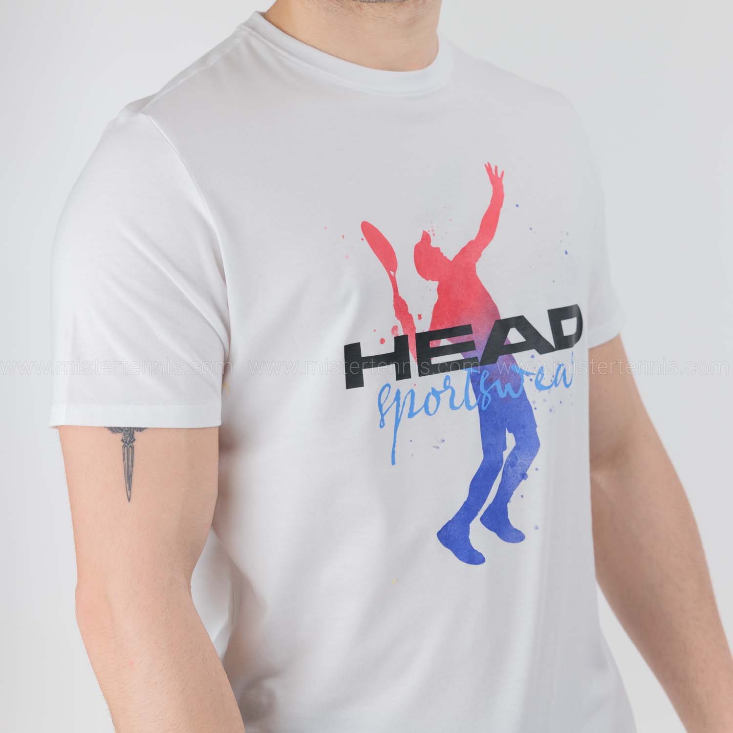 Head Racquet T-Shirt - White/Red
