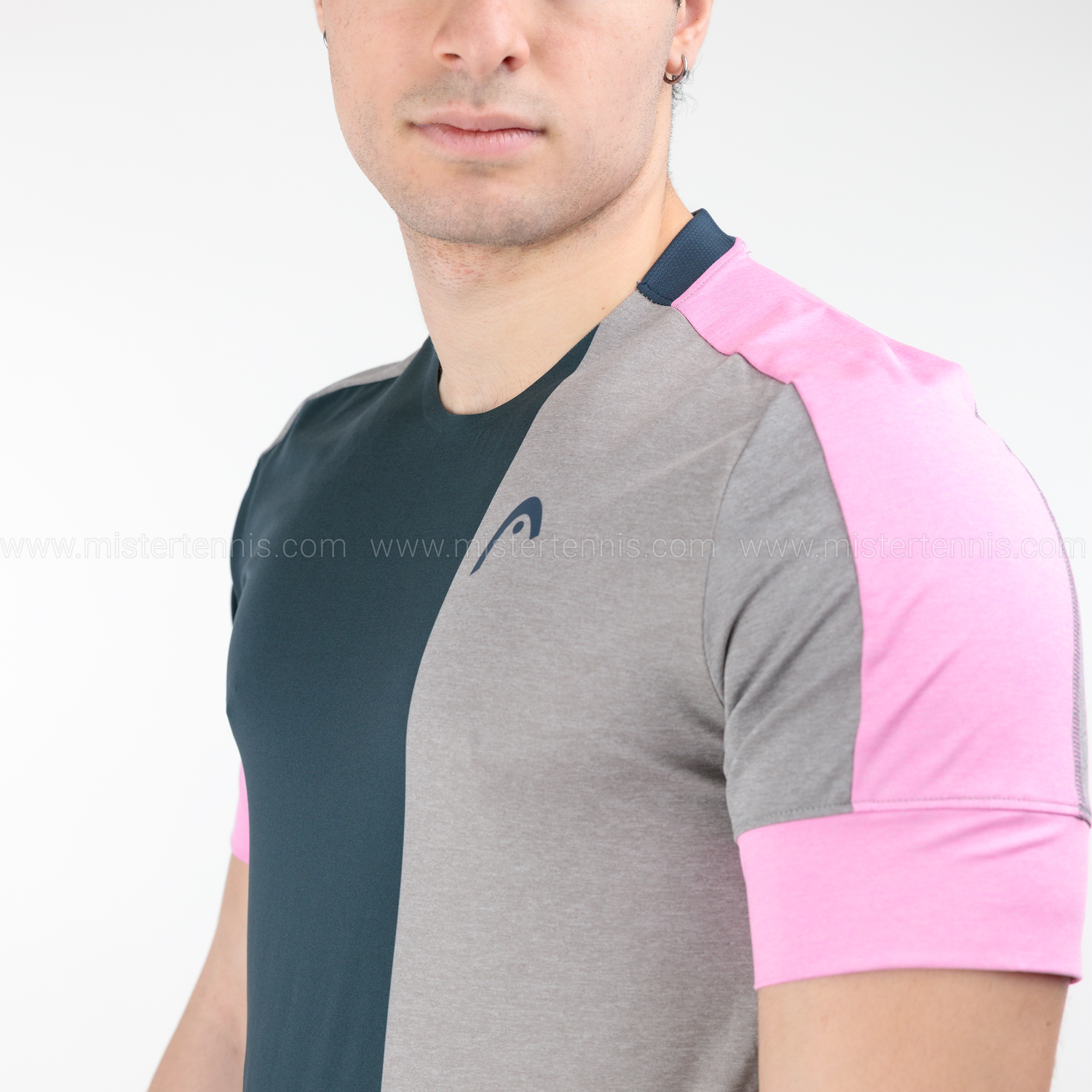 Head Play Tech Pro Camiseta - Cyclame/Grey