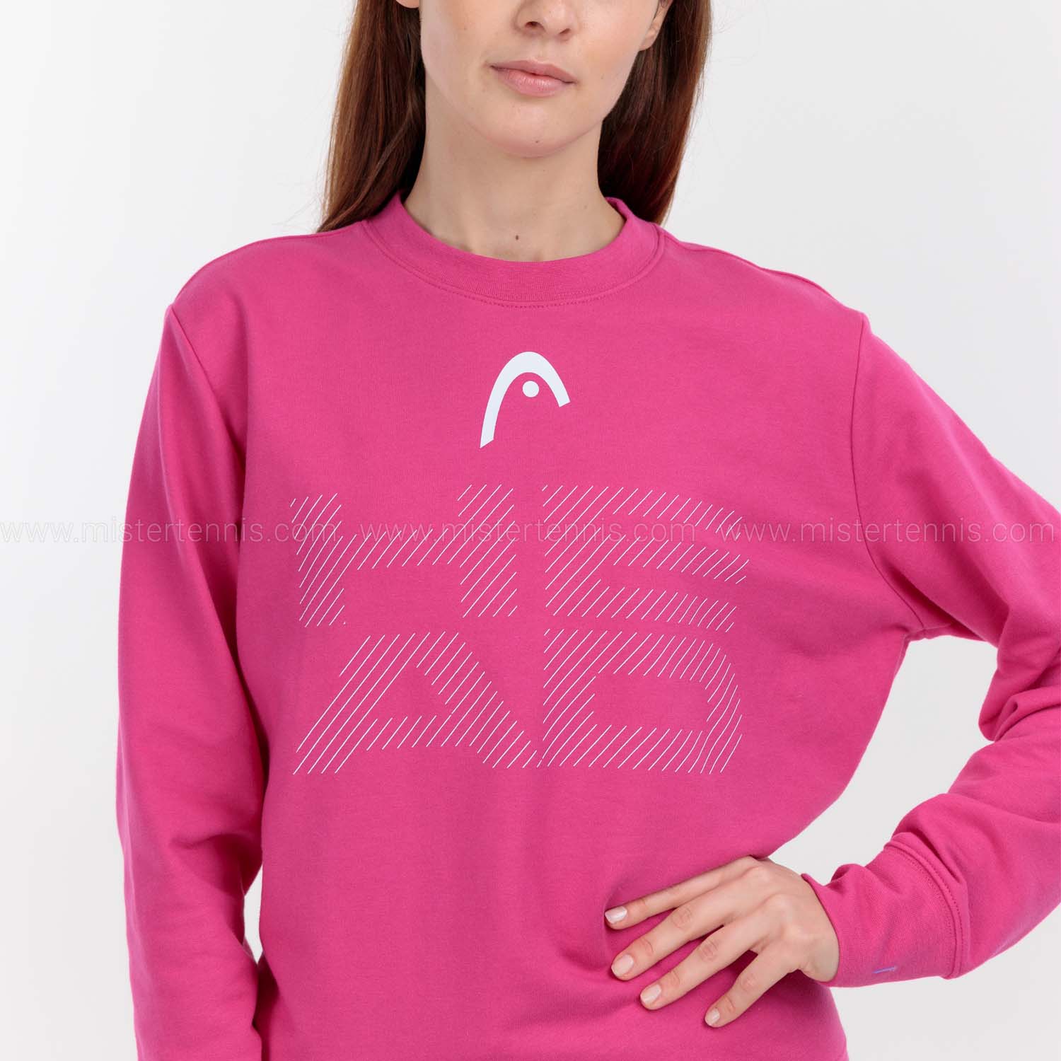 Head Rally Logo Felpa - Vivid Pink