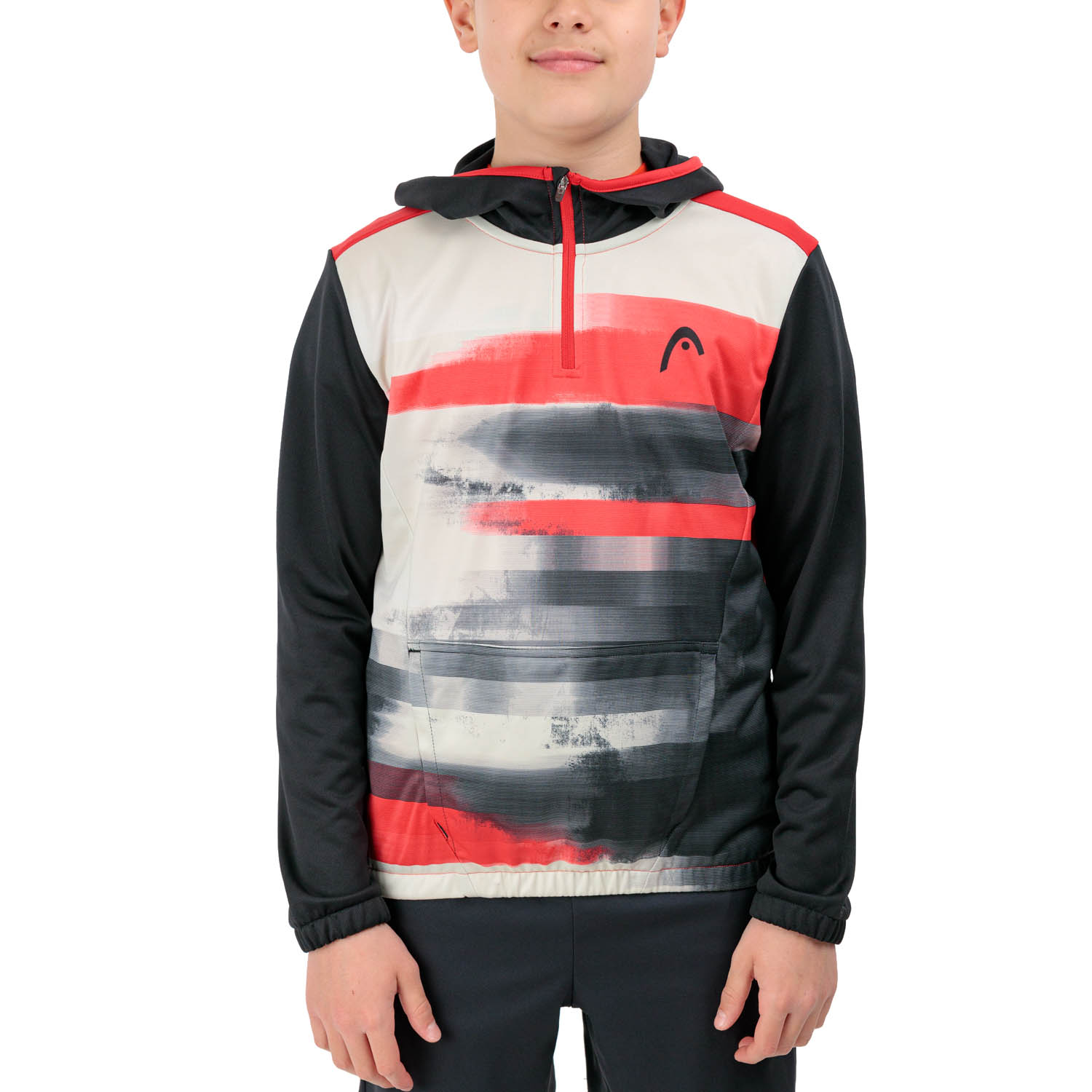 Head Topspin Hoodie Boy - Black/Print Vision