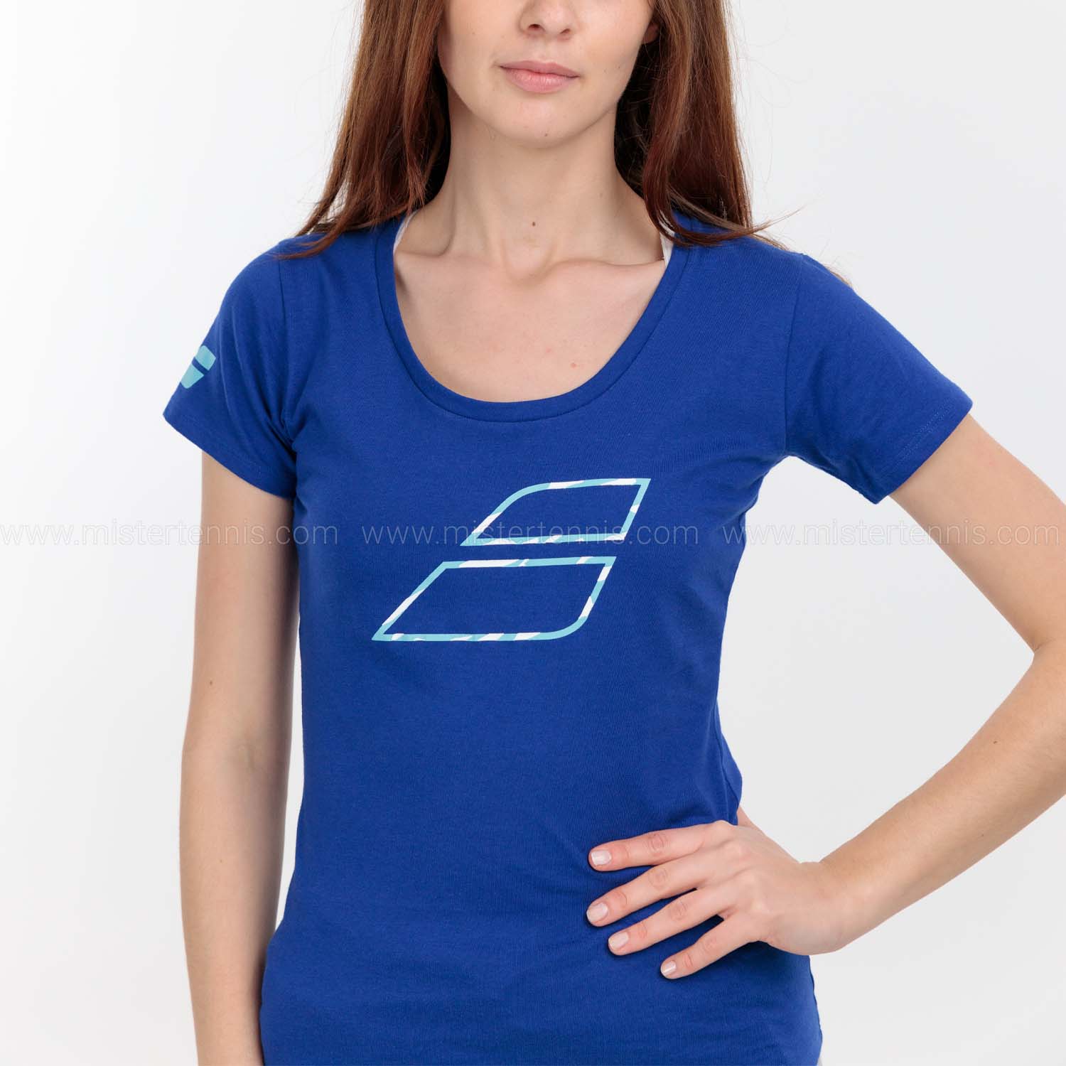 Babolat Exercise Flag T-Shirt - Sodalite Blue