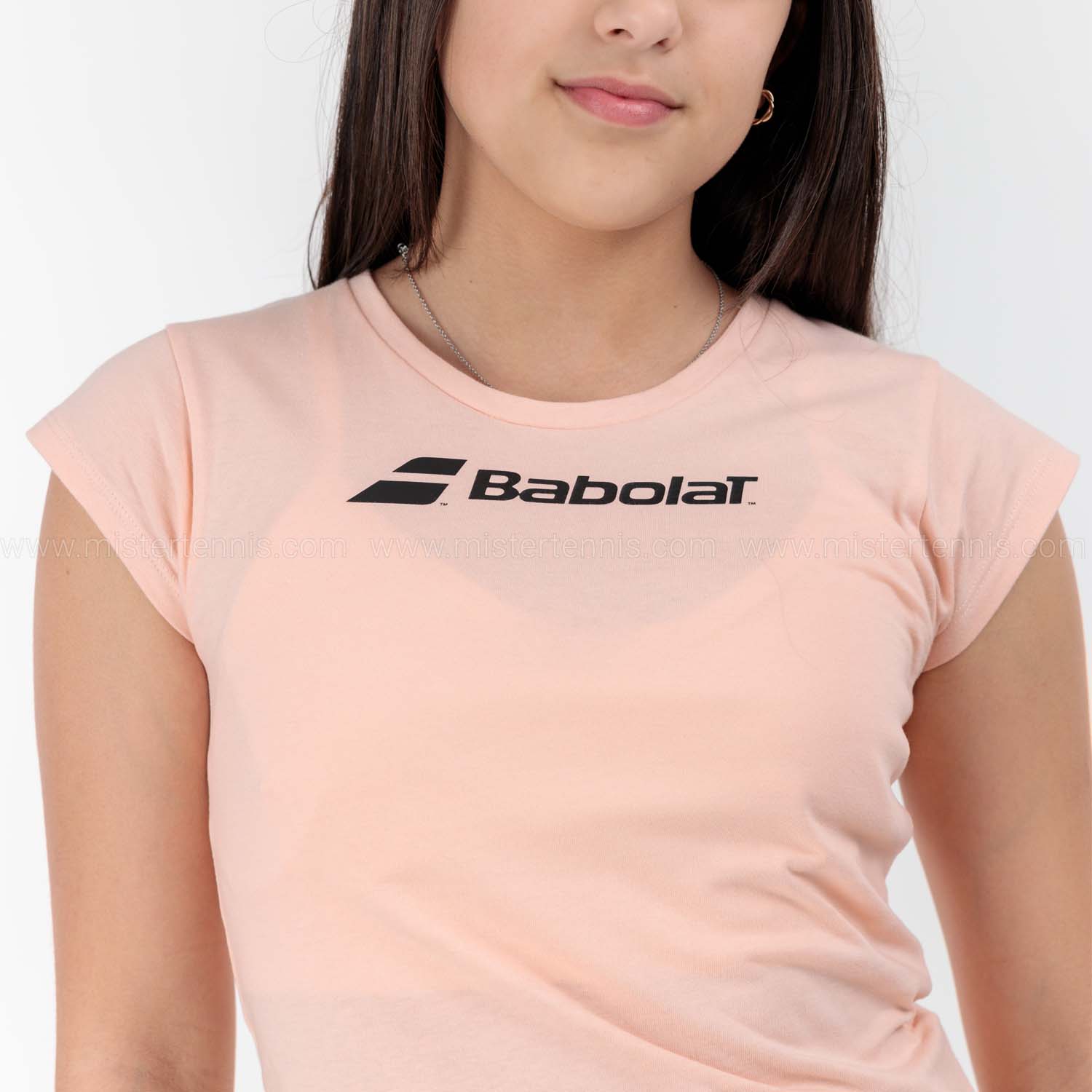 Babolat Exercise T-Shirt Girl - Tropical Peach