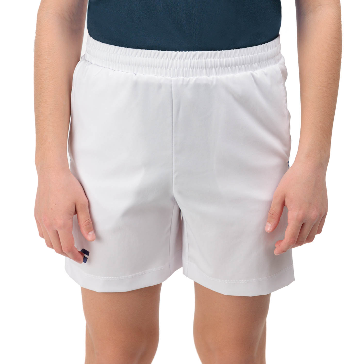 Babolat Play Logo 5in Pantaloncini Bambino - White