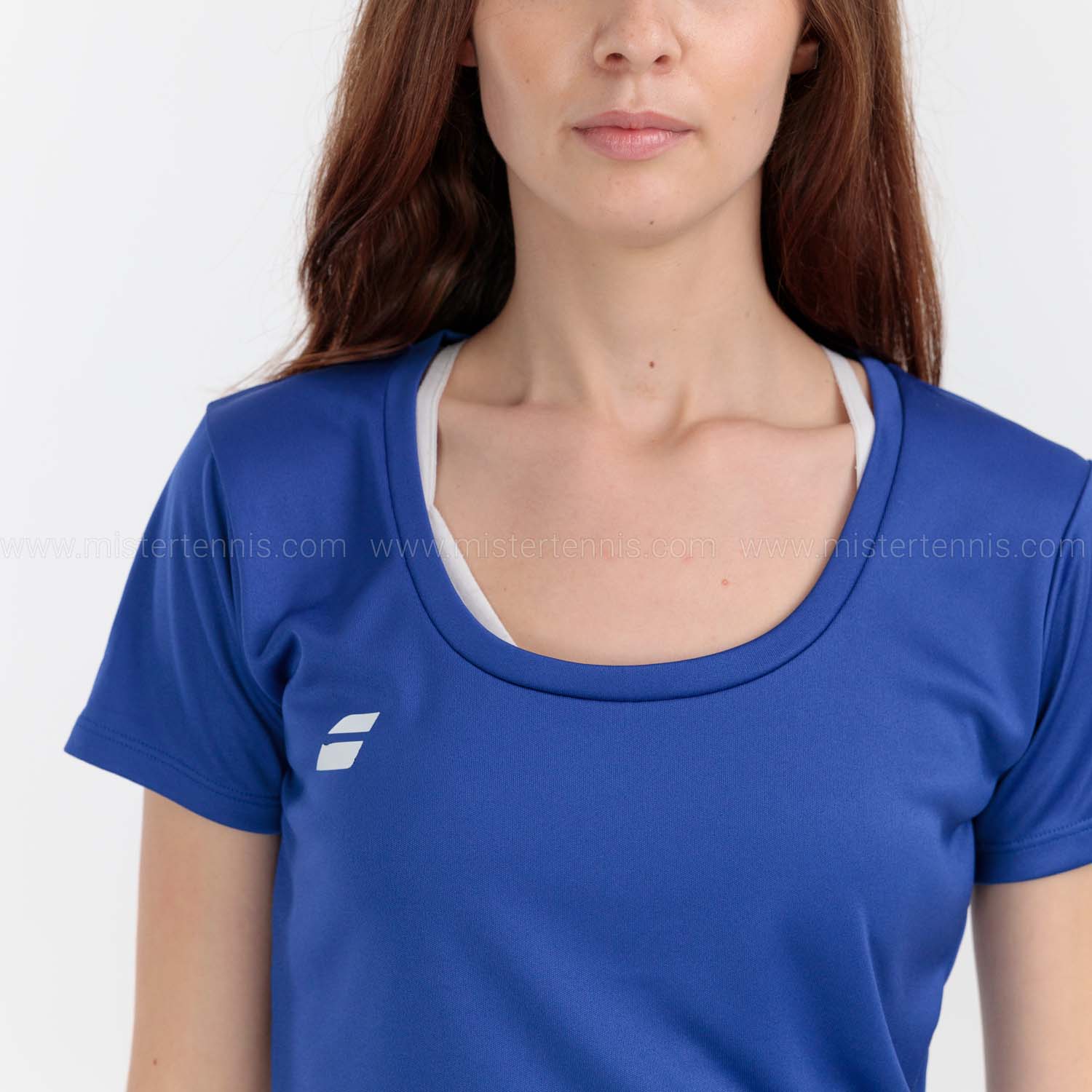 Babolat Play Cap Logo T-Shirt - Sodalite Blue