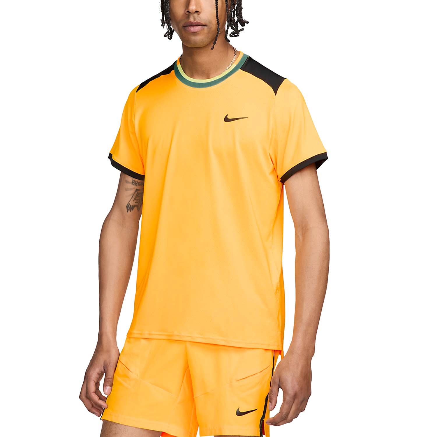Nike Court Dri-FIT Advantage Men's Tennis T-Shirt - Laser Orange