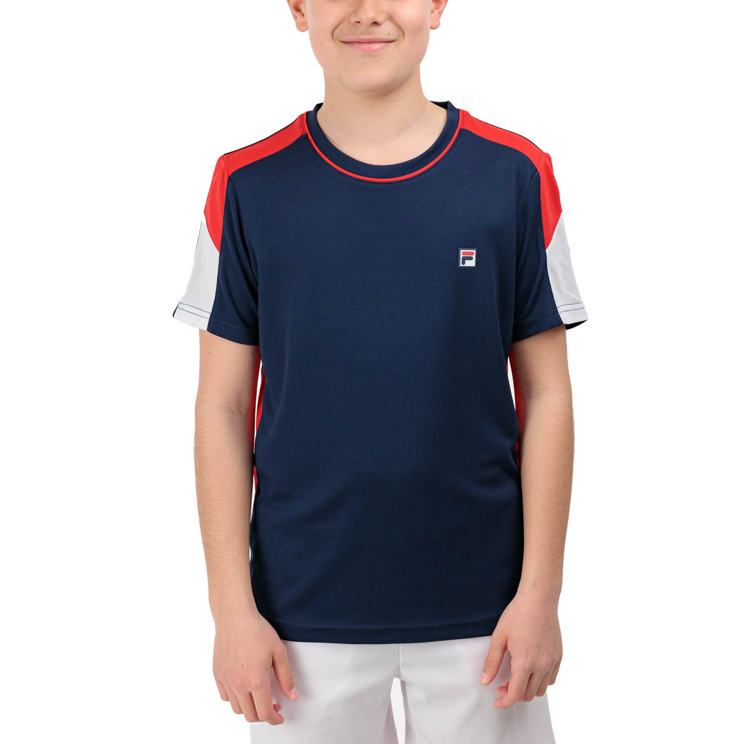 Fila Gabriel T-Shirt Boy - Navy/Red