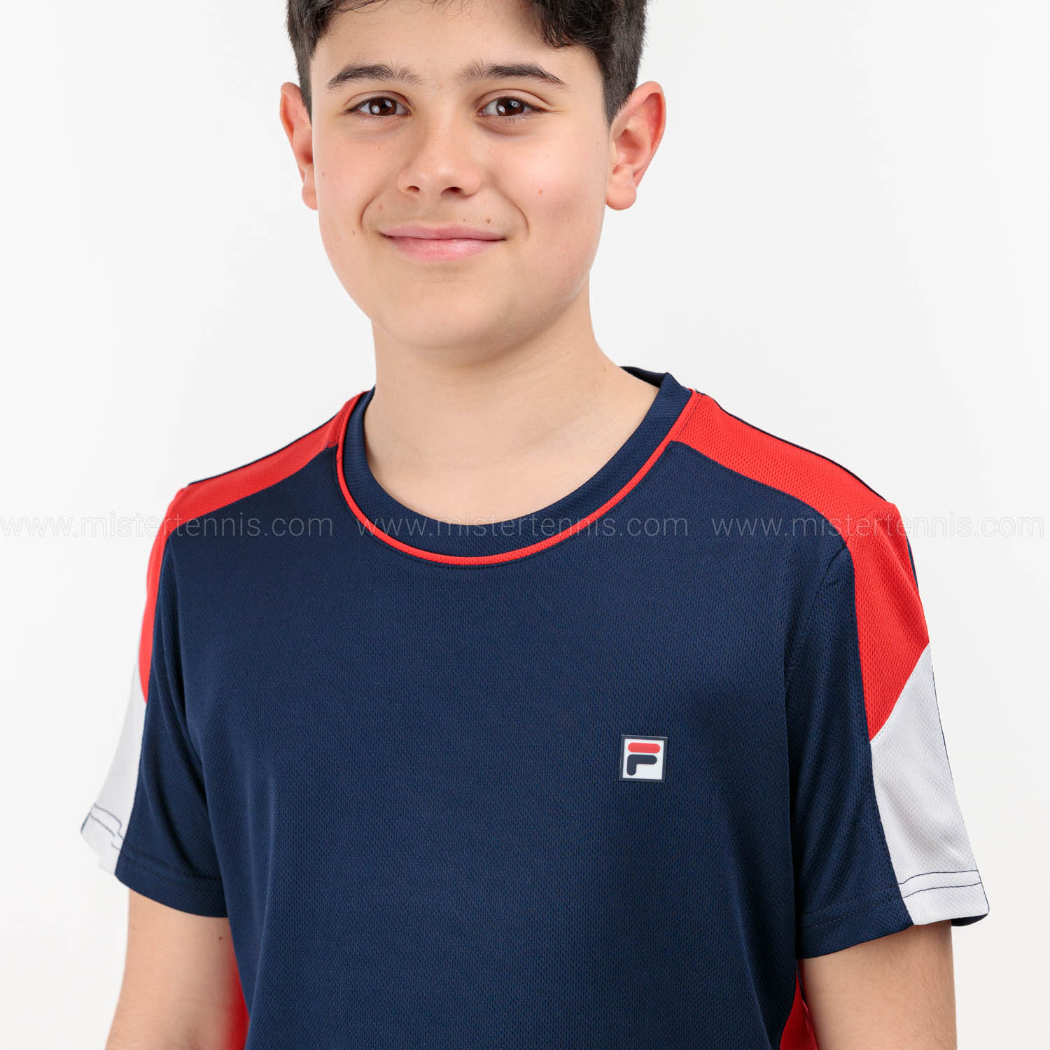 Fila Gabriel T-Shirt Boy - Navy/Red