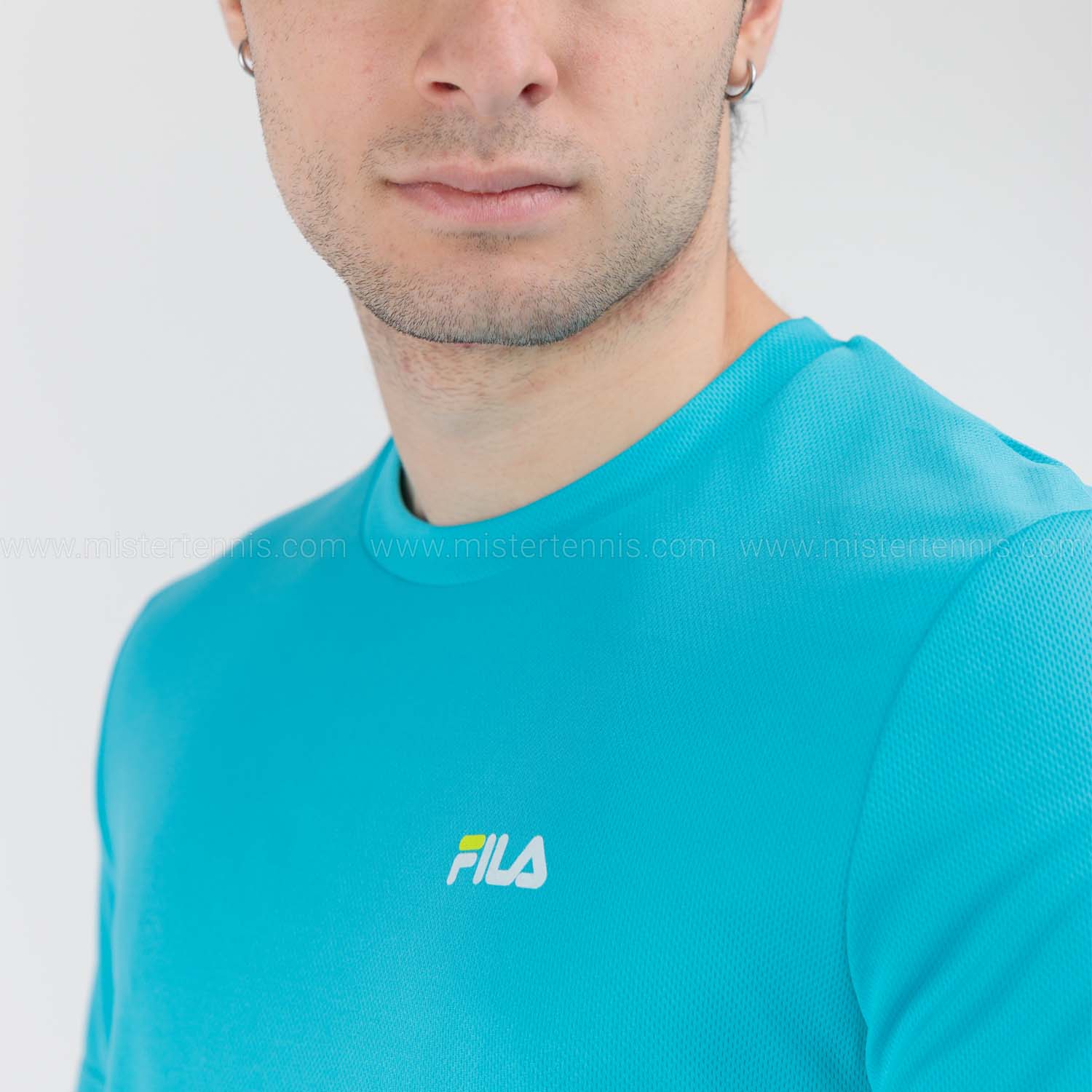 Fila Logo Camiseta - Scuba Blue