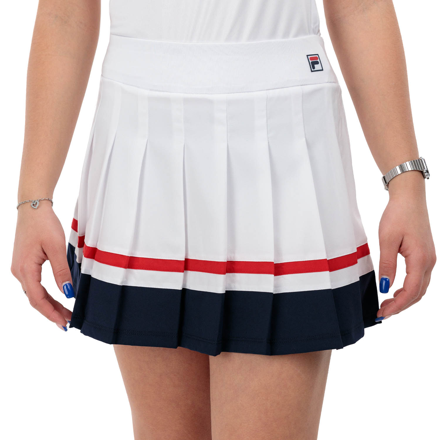 Fila Sabine Falda Niña - White/Navy