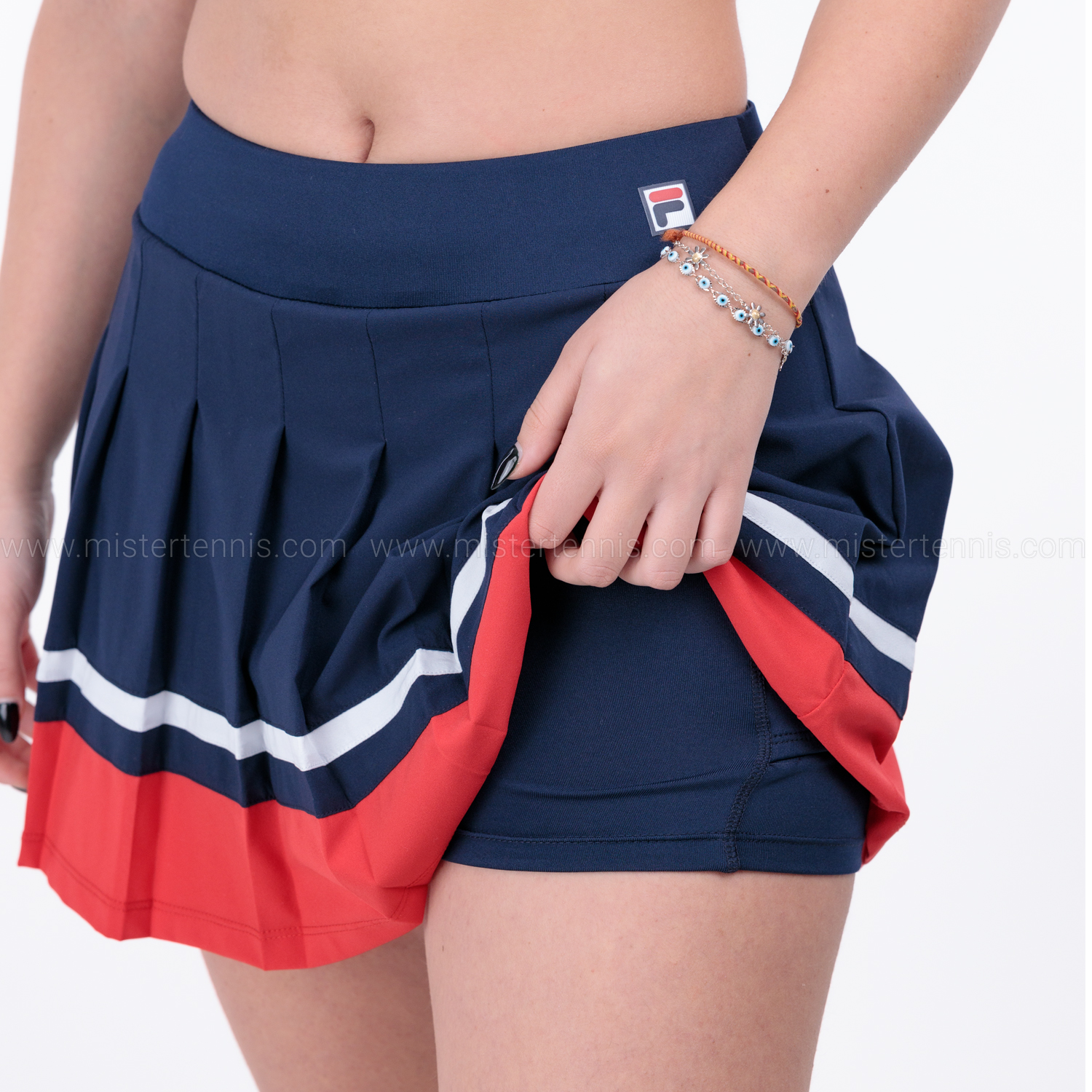 Fila Sabine Skirt - Navy/Red