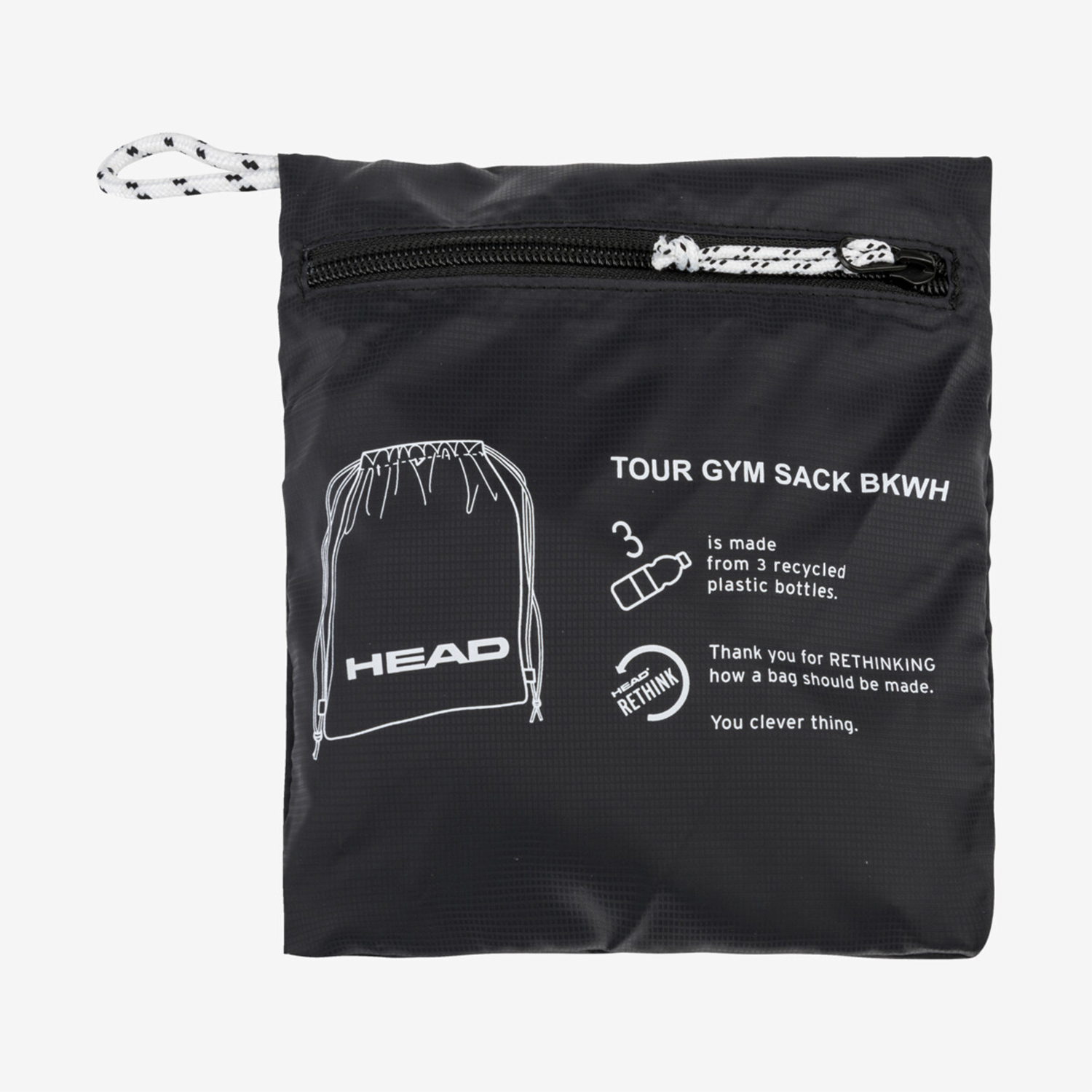 Head Tour Gym Sackpack - Black/White