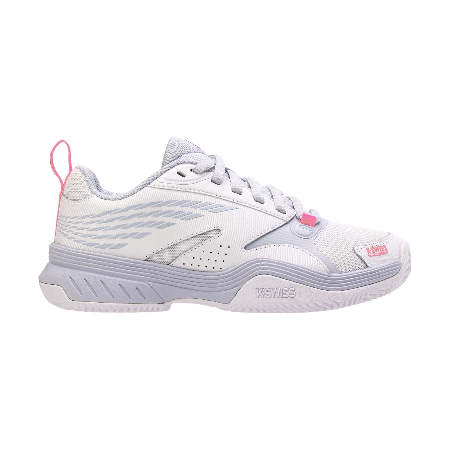 K-Swiss SpeedEx Padel - White/Arctic Ice/Neon Pink