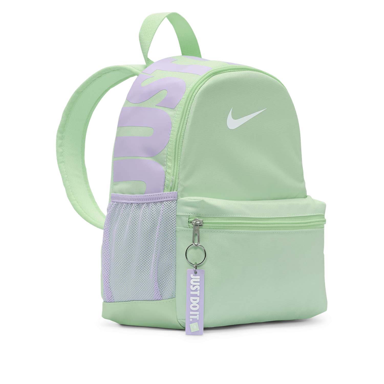 Nike Brasilia JDI Mini Backpack Junior - Vapor Green/Lilac Bloom/White