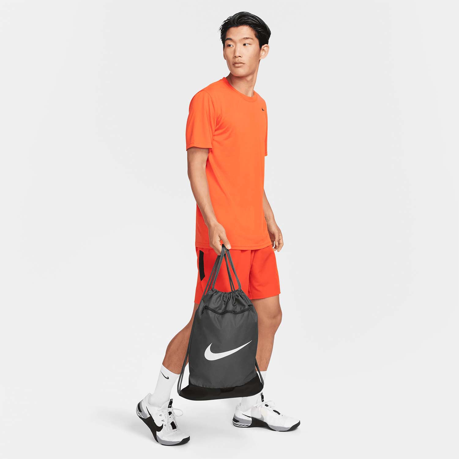 Nike Brasilia 9.5 Sackpack - Iron Grey/Black/White
