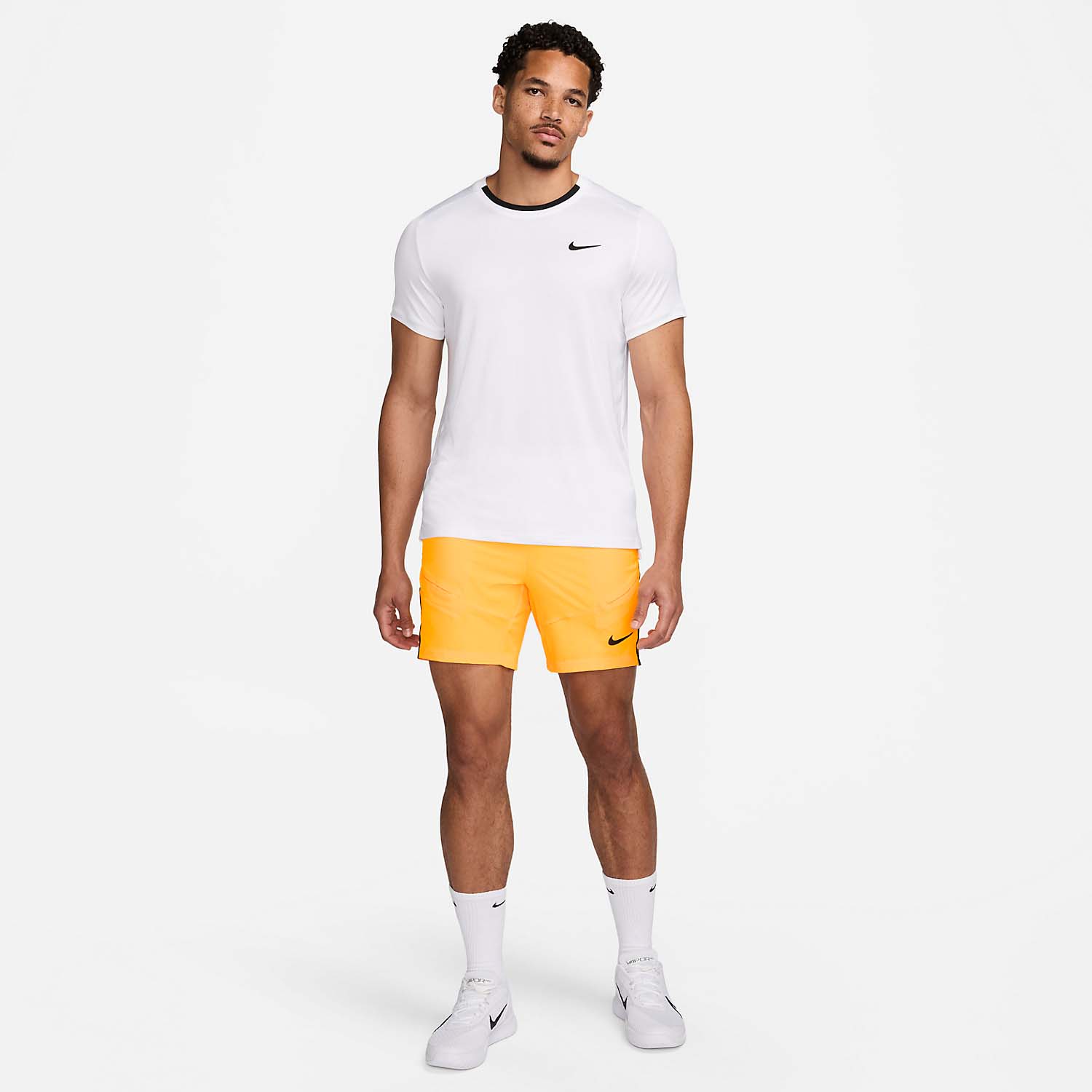 Nike Court Advantage 7in Men's Tennis Shorts - Laser Orange