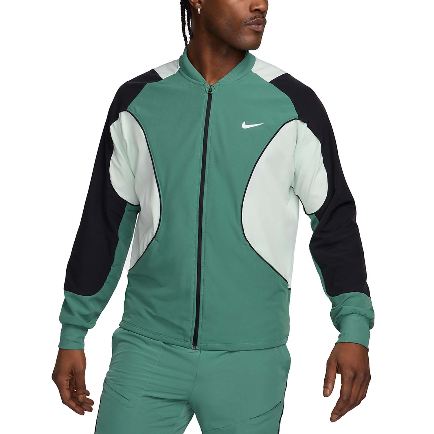 Nike Court Advantage Jacket - Bicoastal/Black/Barely Green/White