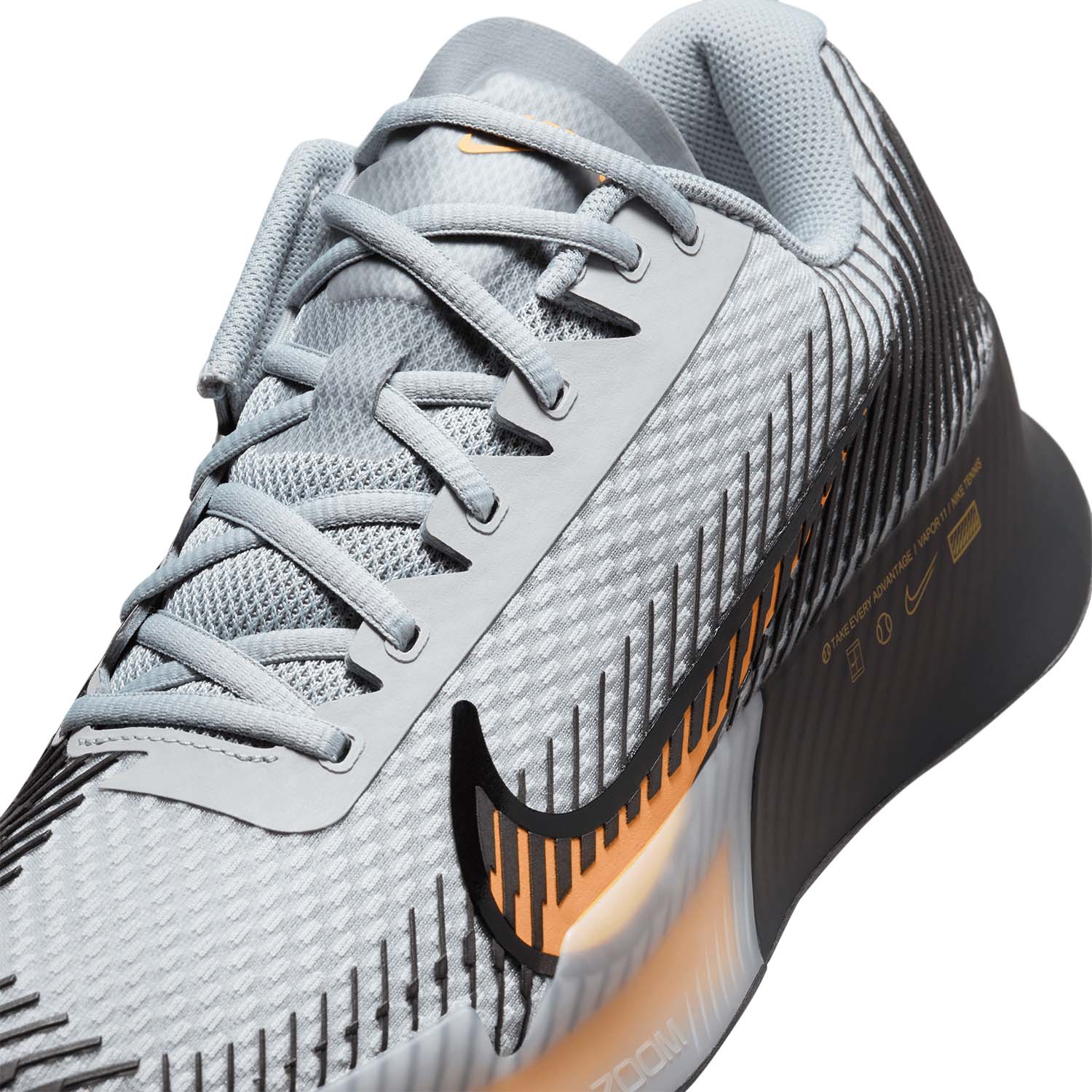Nike Court Air Zoom Vapor 11 HC Men's Tennis Shoes - Wolf Grey