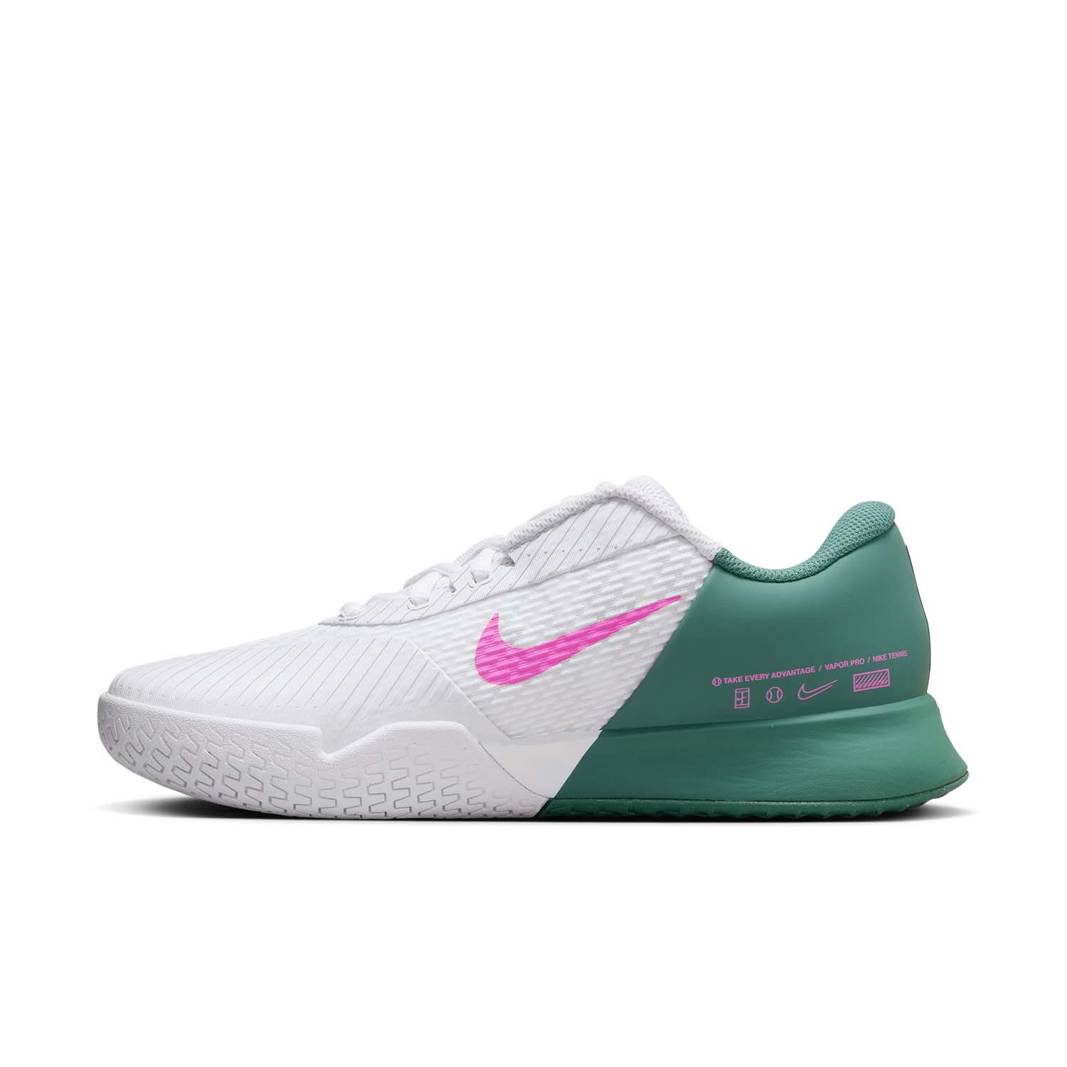 Nike Court Air Zoom Vapor Pro 2 HC - White/Playful Pink/Bicoastal/Black