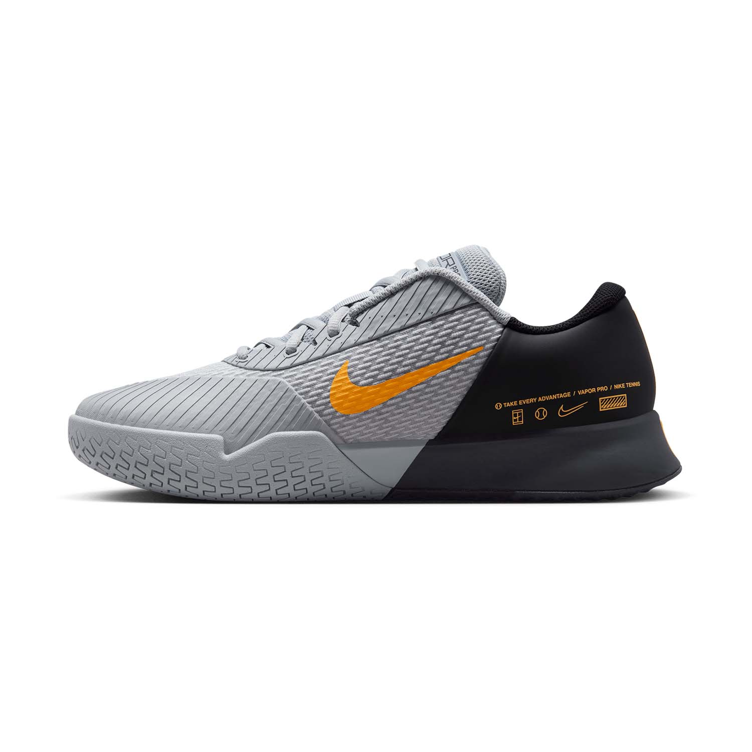 Nike Court Air Zoom Vapor Pro 2 HC - Wolf Grey/Laser Orange/Black