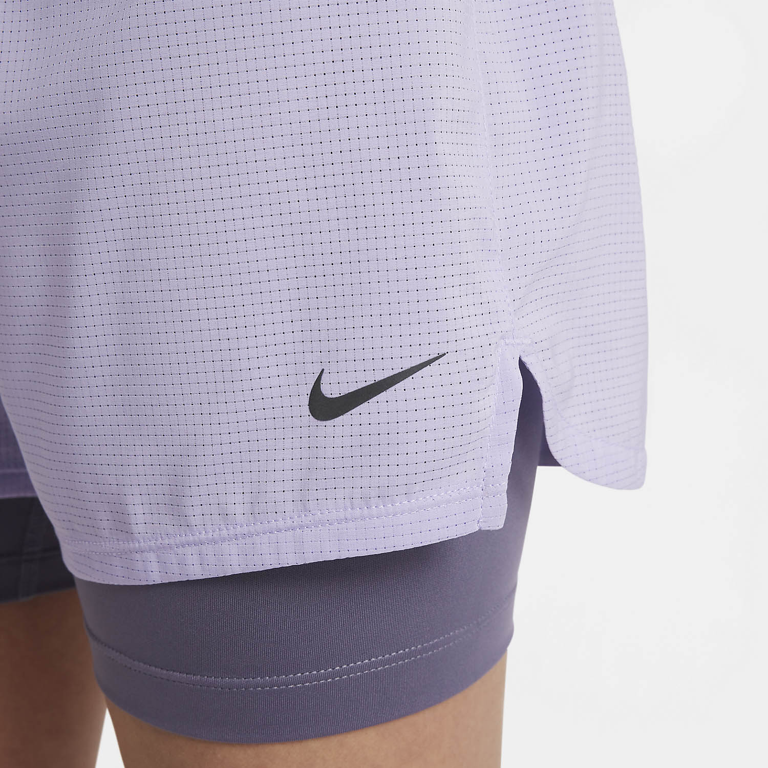 Nike Court Dri-FIT ADV 2.5in Pantaloncini Bambina - Hydrangeas/Daybreak/Black