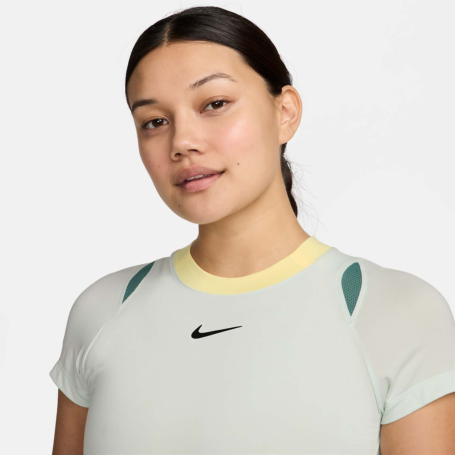 Nike Court Dri-FIT Advantage Camiseta - Barely Green/Black