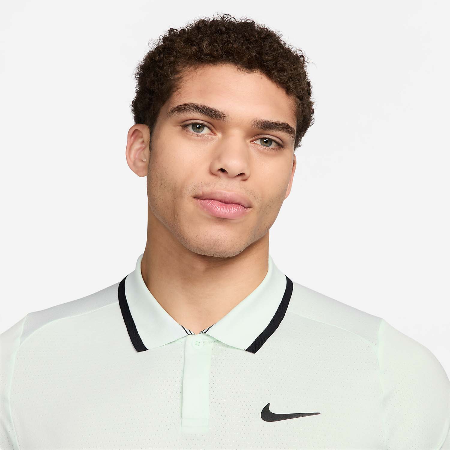Nike Court Dri-FIT Advantage Polo - Barely Green/Black