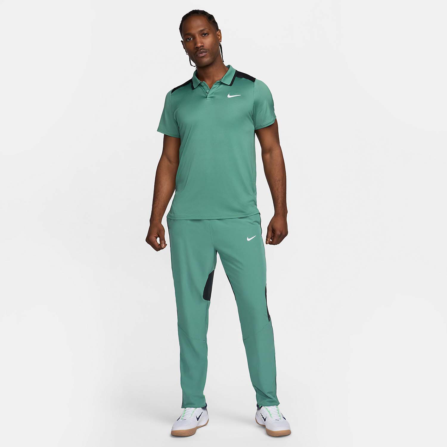 Nike Court Dri-FIT Advantage Polo - Bicoastal/Black/White