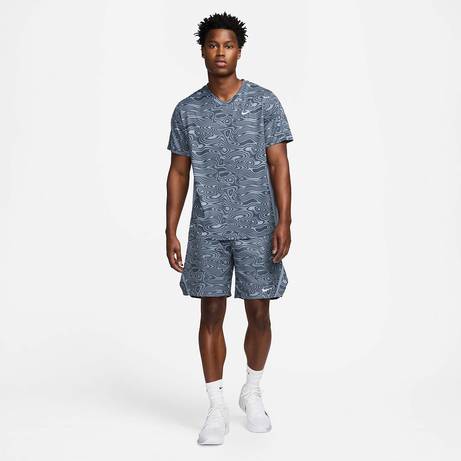 Nike Court Victory Graphic 9in Men's Tennis Shorts - Ashen Slate