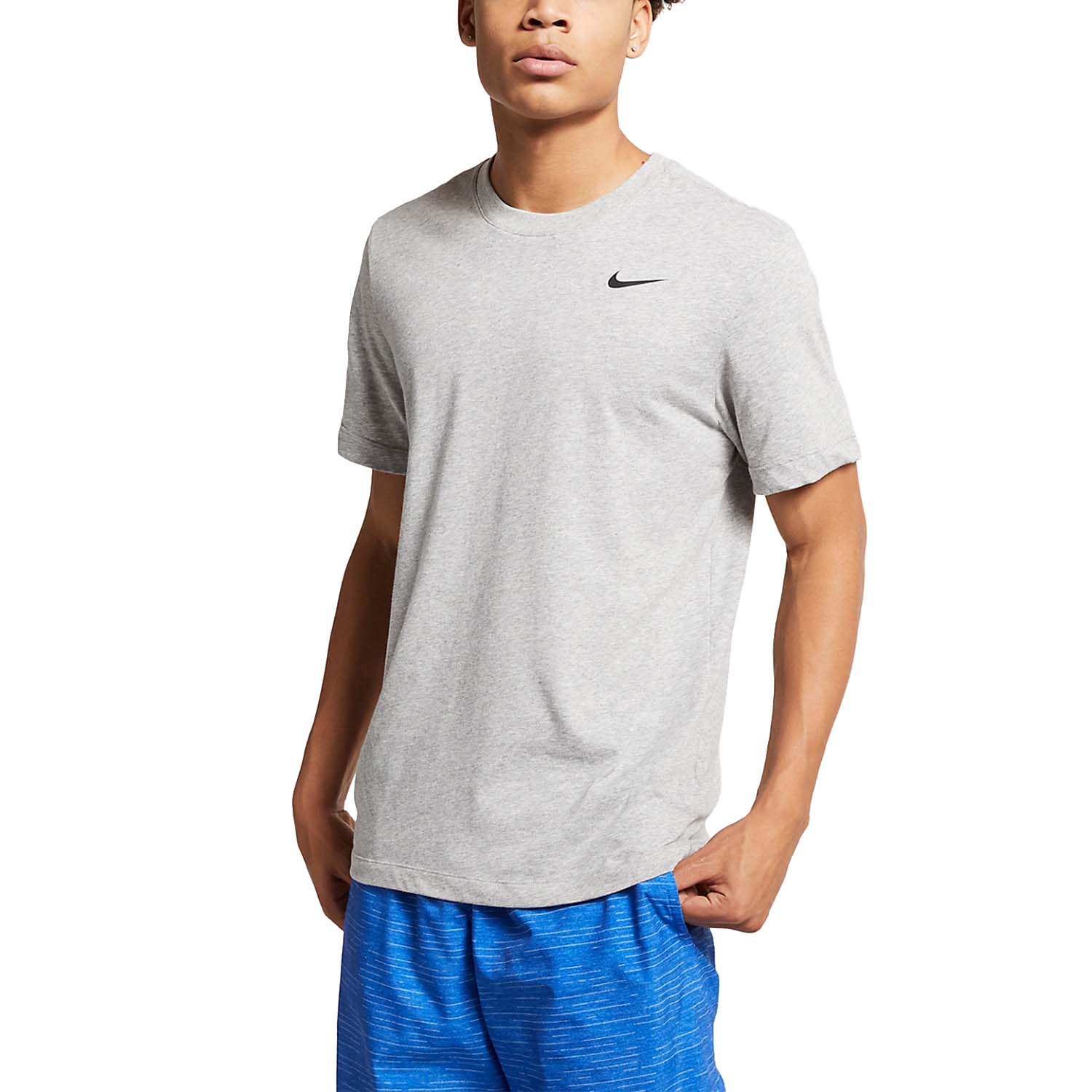 Nike Dri-FIT Court T-Shirt - Dark Grey Heather/Black