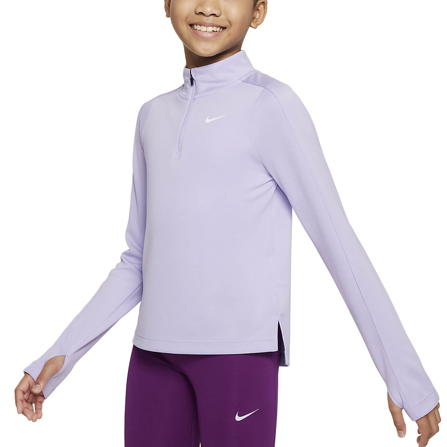 PURPLE HIGH COLLAR SWEATSHIRT, CHILD