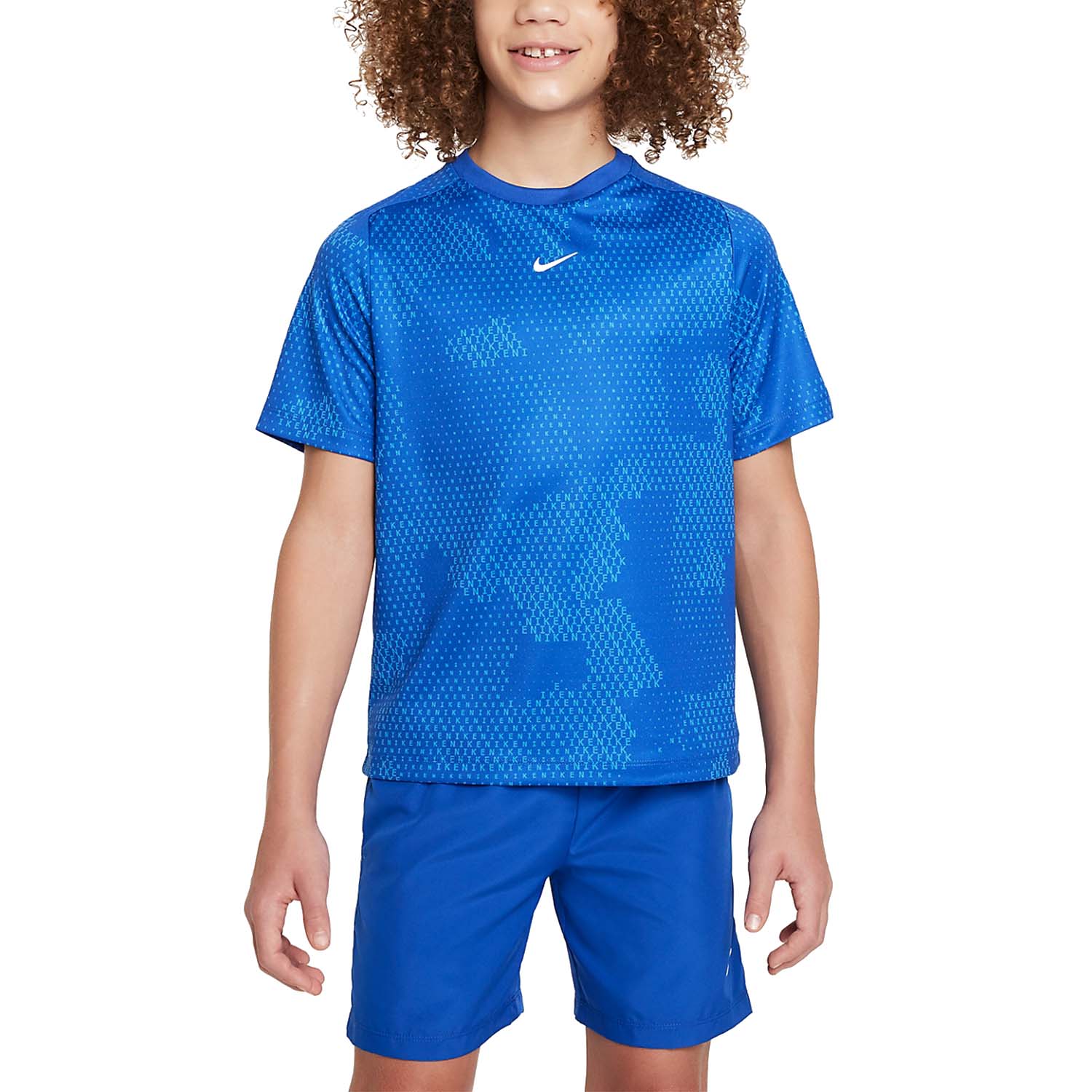 blue nike camo t shirt