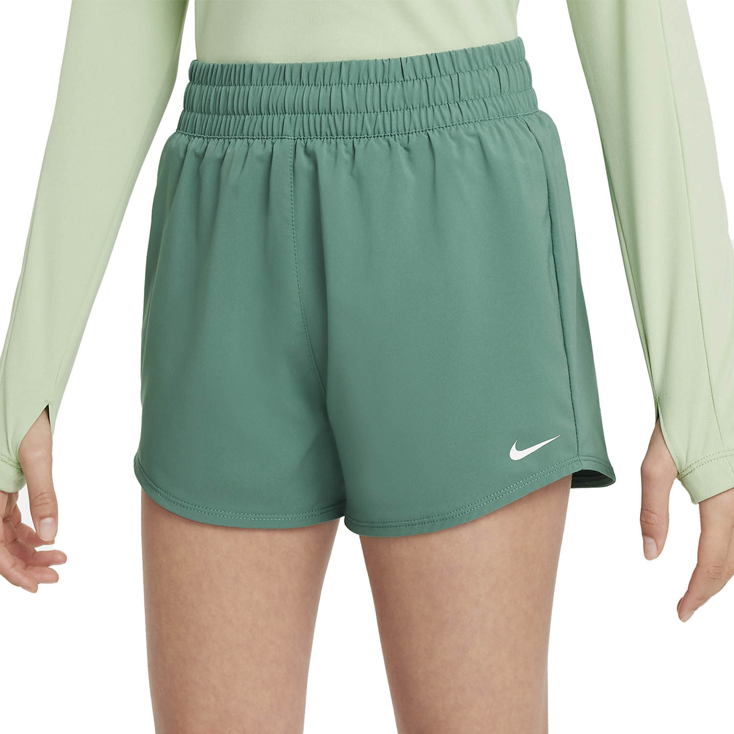 Nike Dri-FIT One 3in Shorts Girl - Bicoastal/White