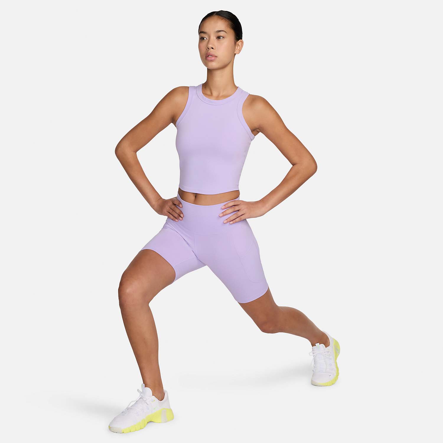 Nike Dri-FIT One Top - Lilac Bloom/Black