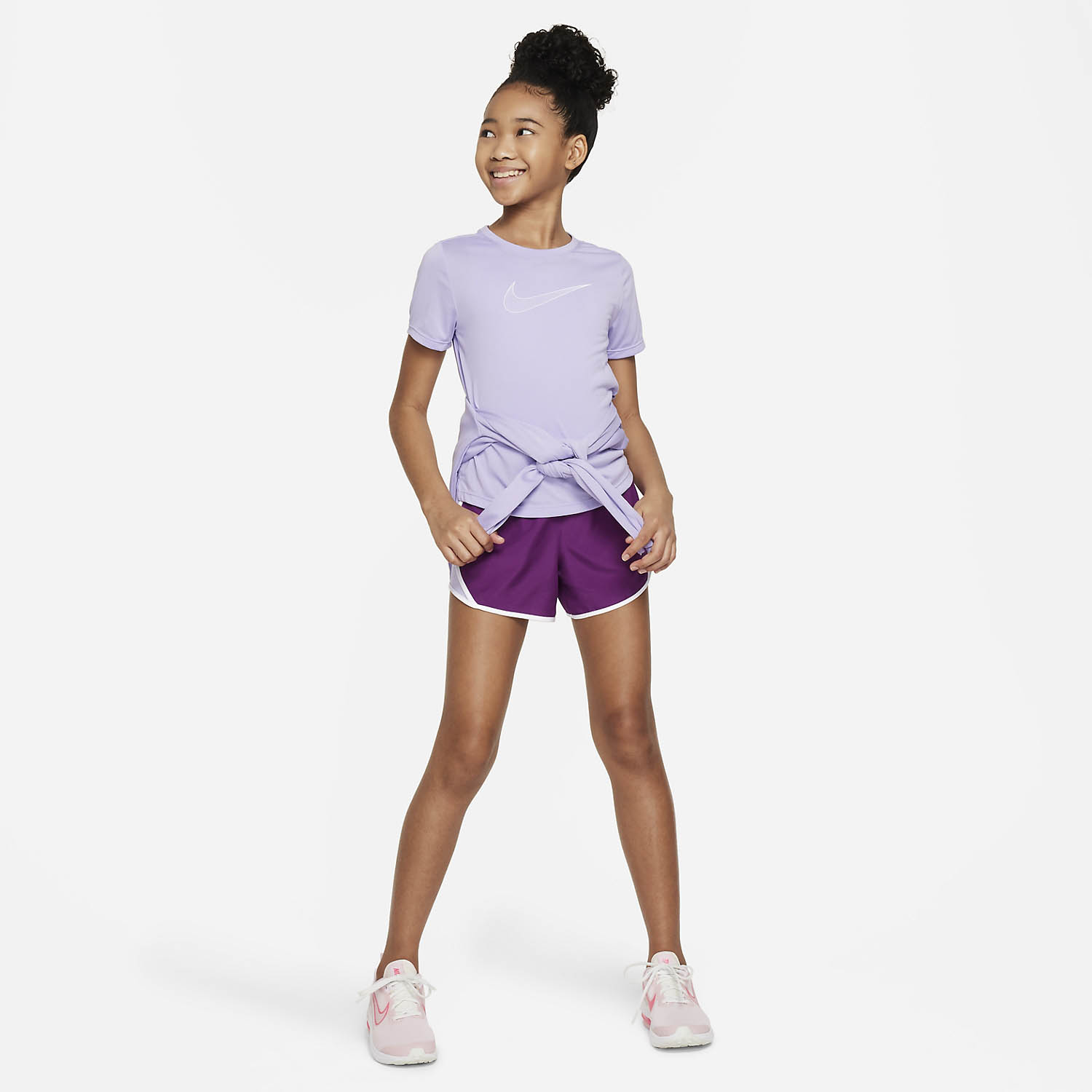 Nike Dri-FIT One Maglietta Bambina - Hydrangeas/White