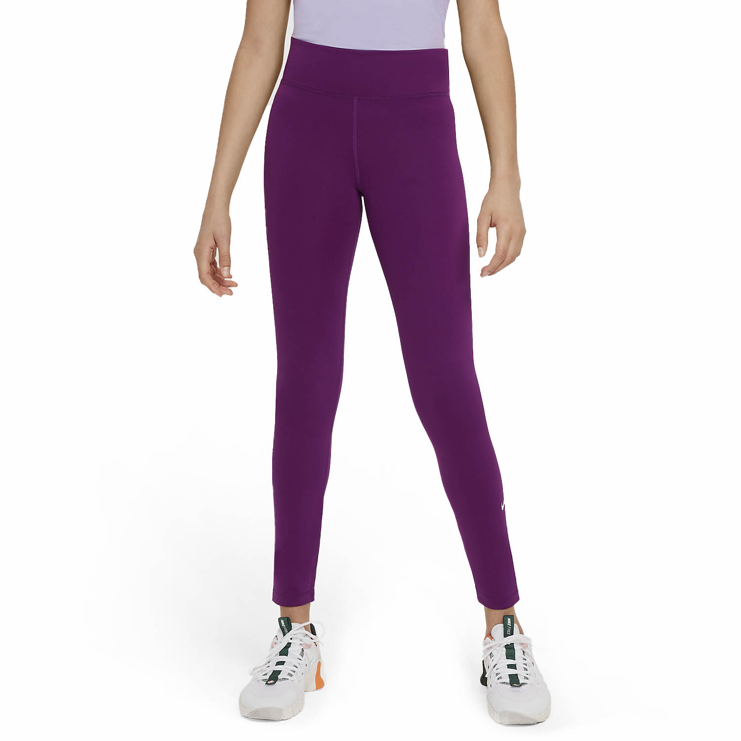 Nike Dri-FIT One Tights Niña - Viotech/White