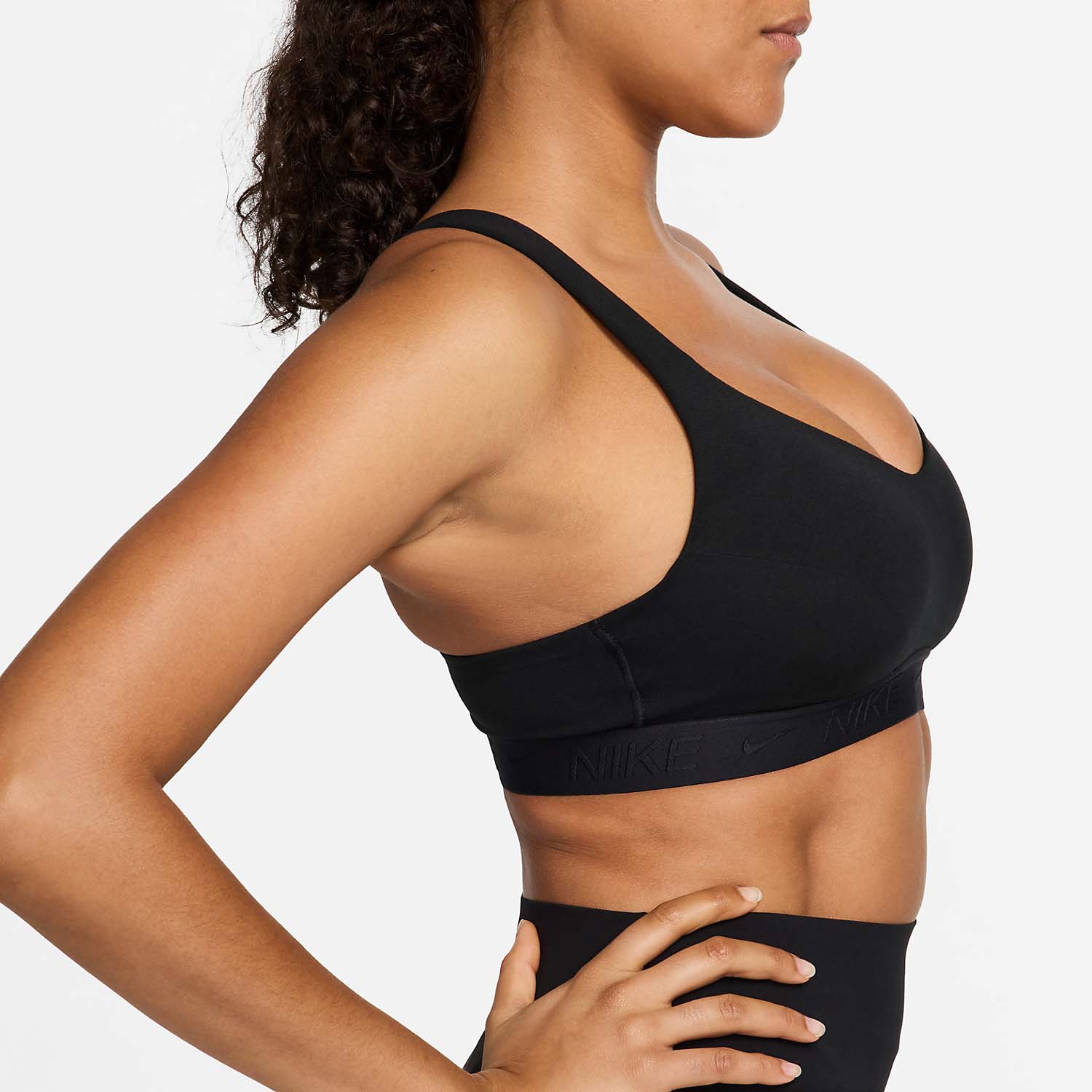 Nike Indy Swoosh Reggiseno Sportivo - Black