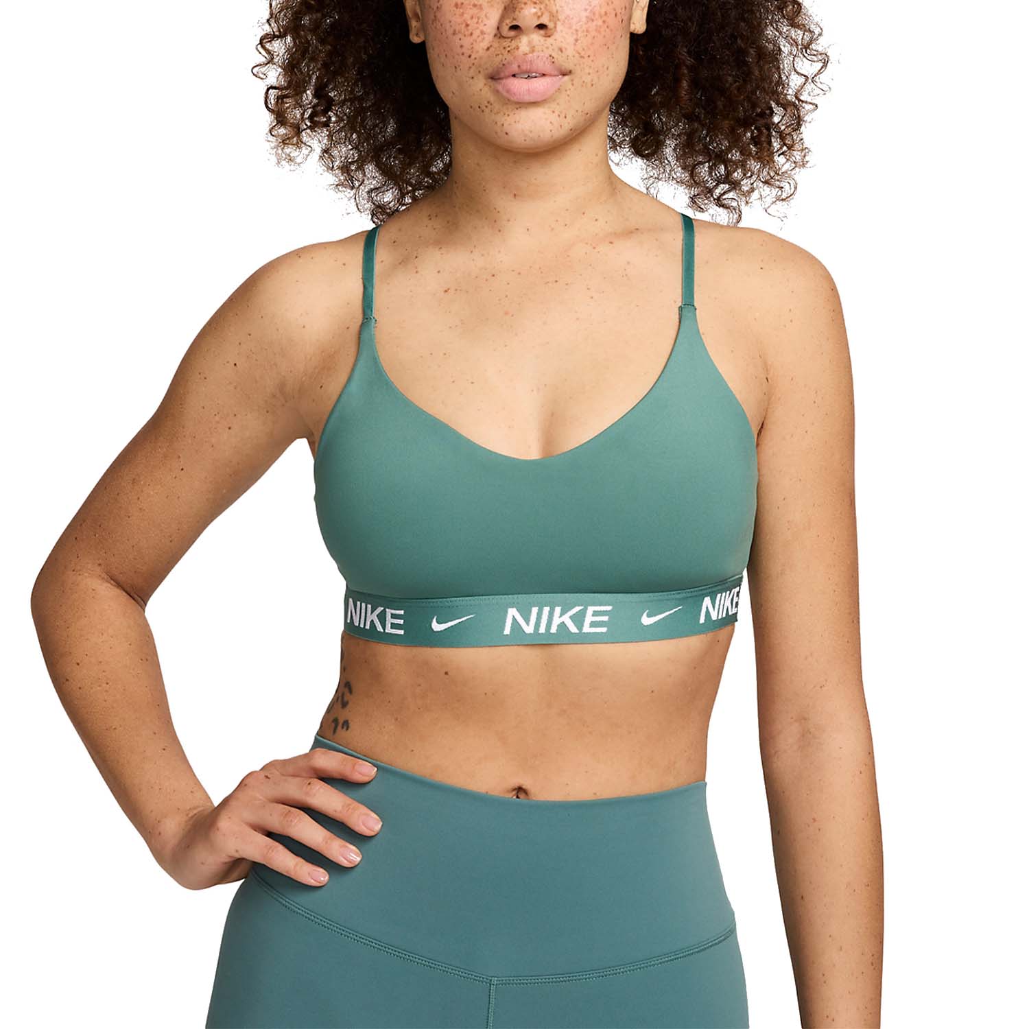 teal nike sports bra
