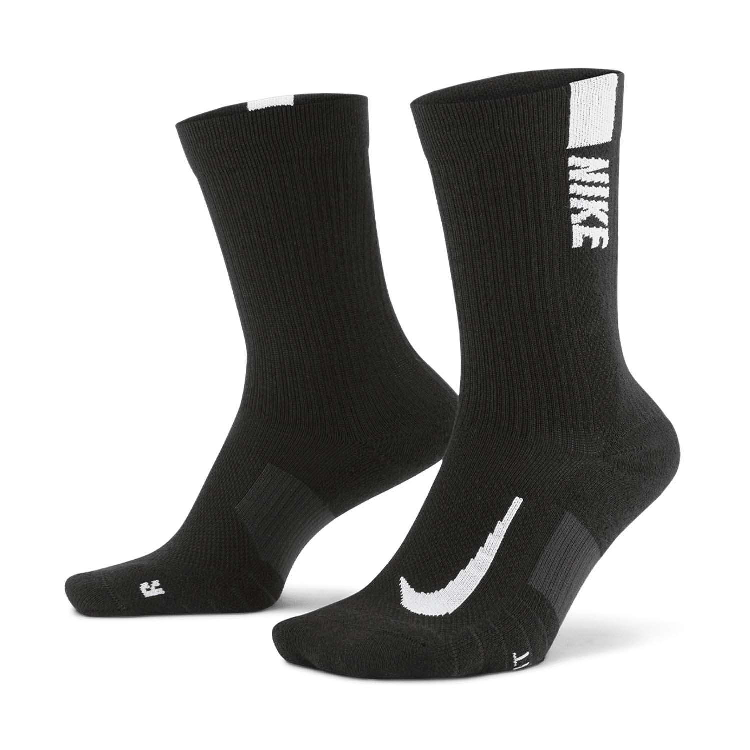 Nike Multiplier Crew x 2 Socks - Black/White